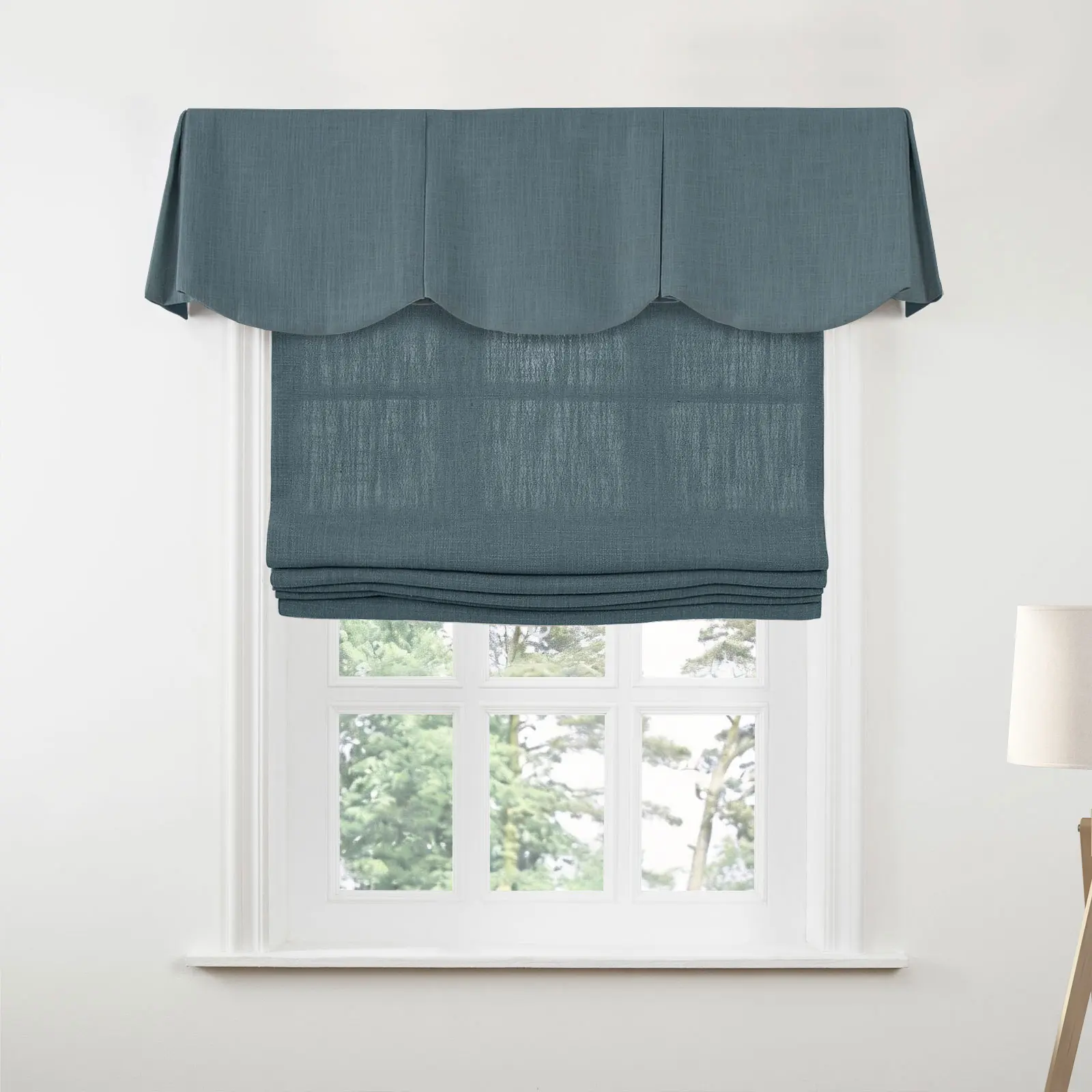 Liz Linen Board Mounted Scalloped Valance - Image 191