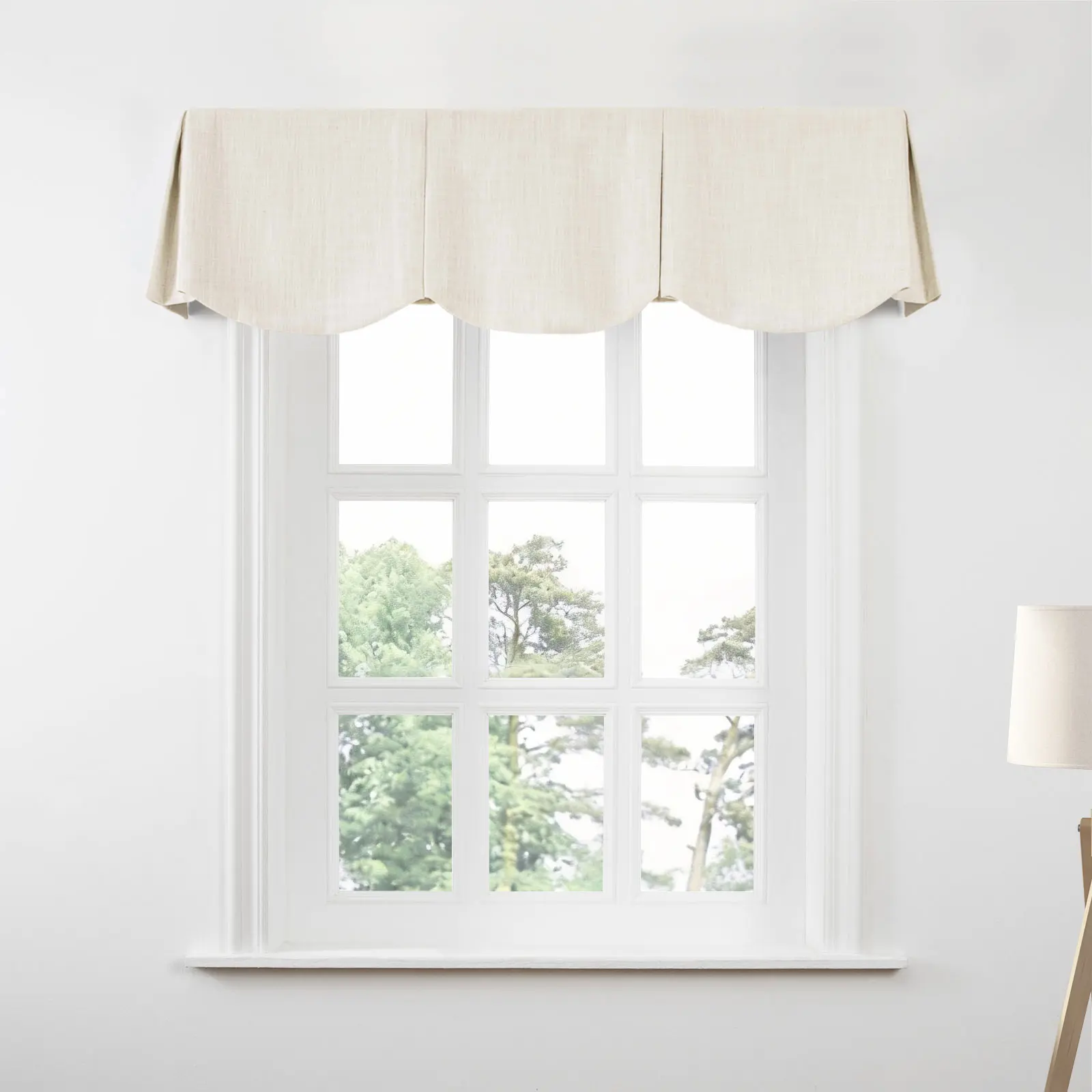 Liz Linen Board Mounted Scalloped Valance - Image 25