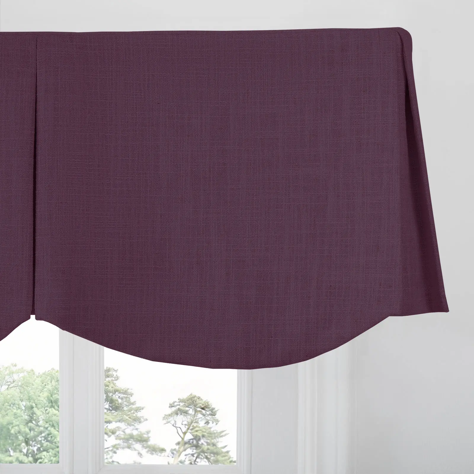 Liz Linen Board Mounted Scalloped Valance - Image 52