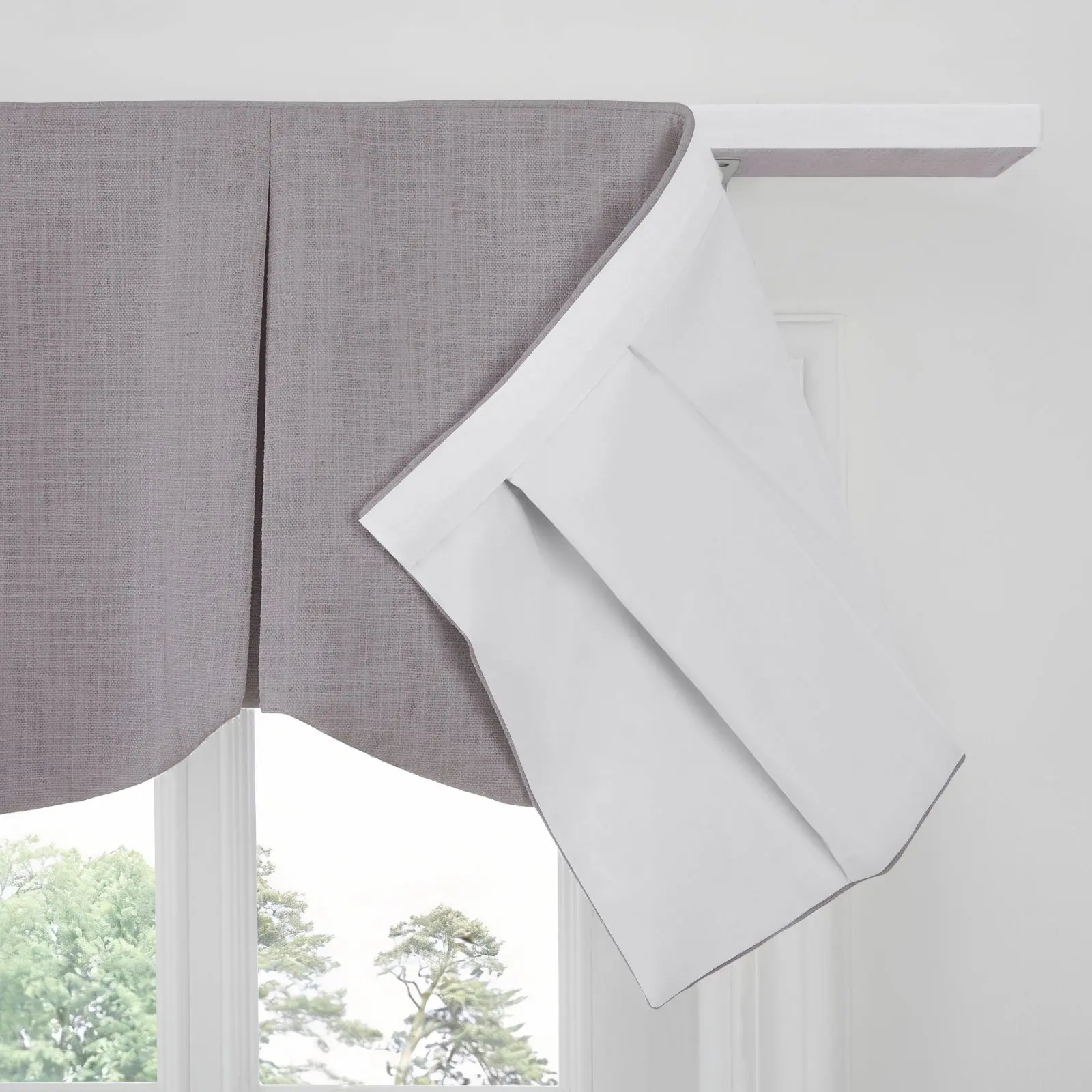 Liz Linen Board Mounted Scalloped Valance - Image 69