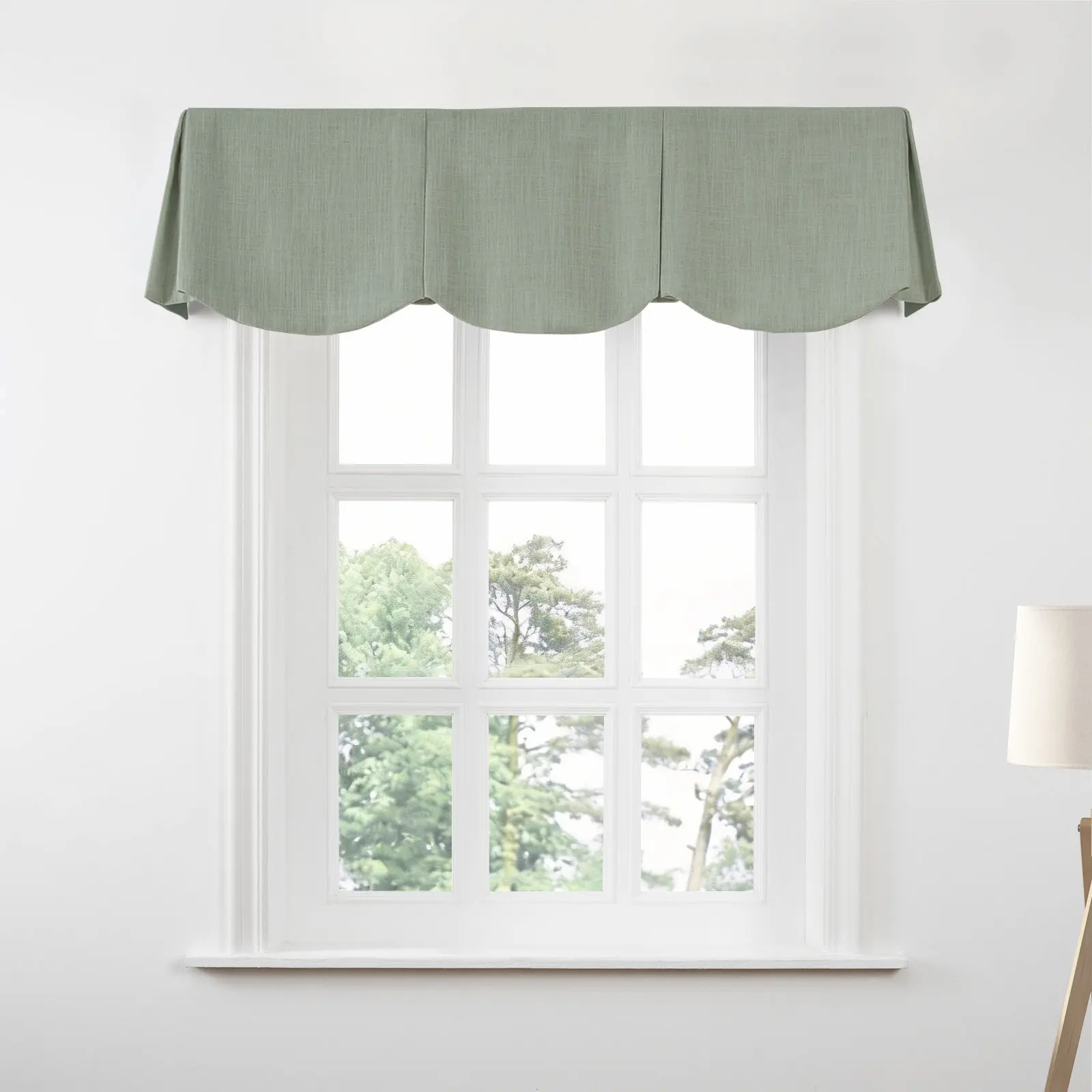 Liz Linen Board Mounted Scalloped Valance - Image 70