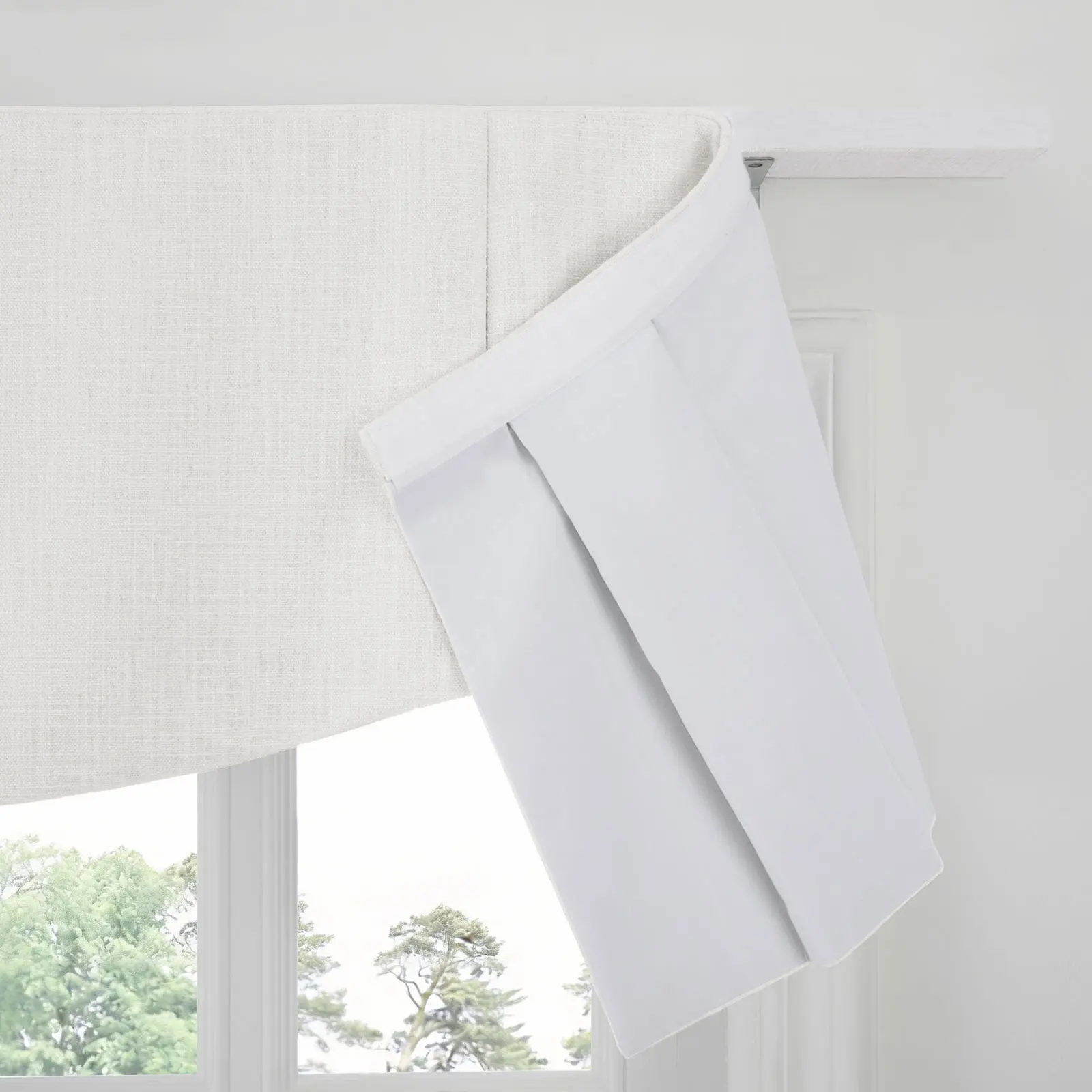 Liz Linen Board Mounted Shaped Valance - Image 11