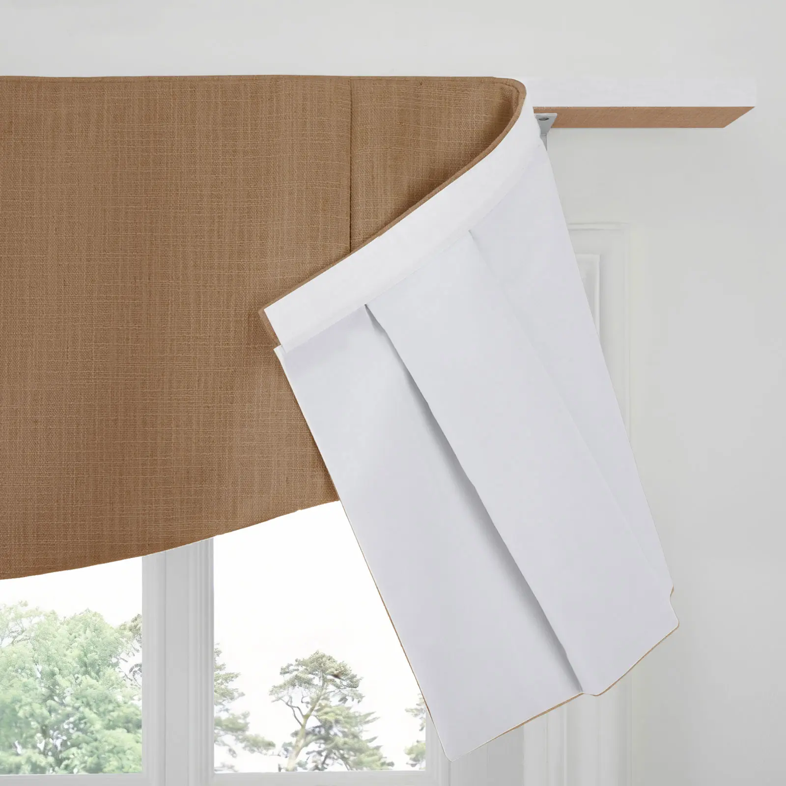 Liz Linen Board Mounted Shaped Valance - Image 119