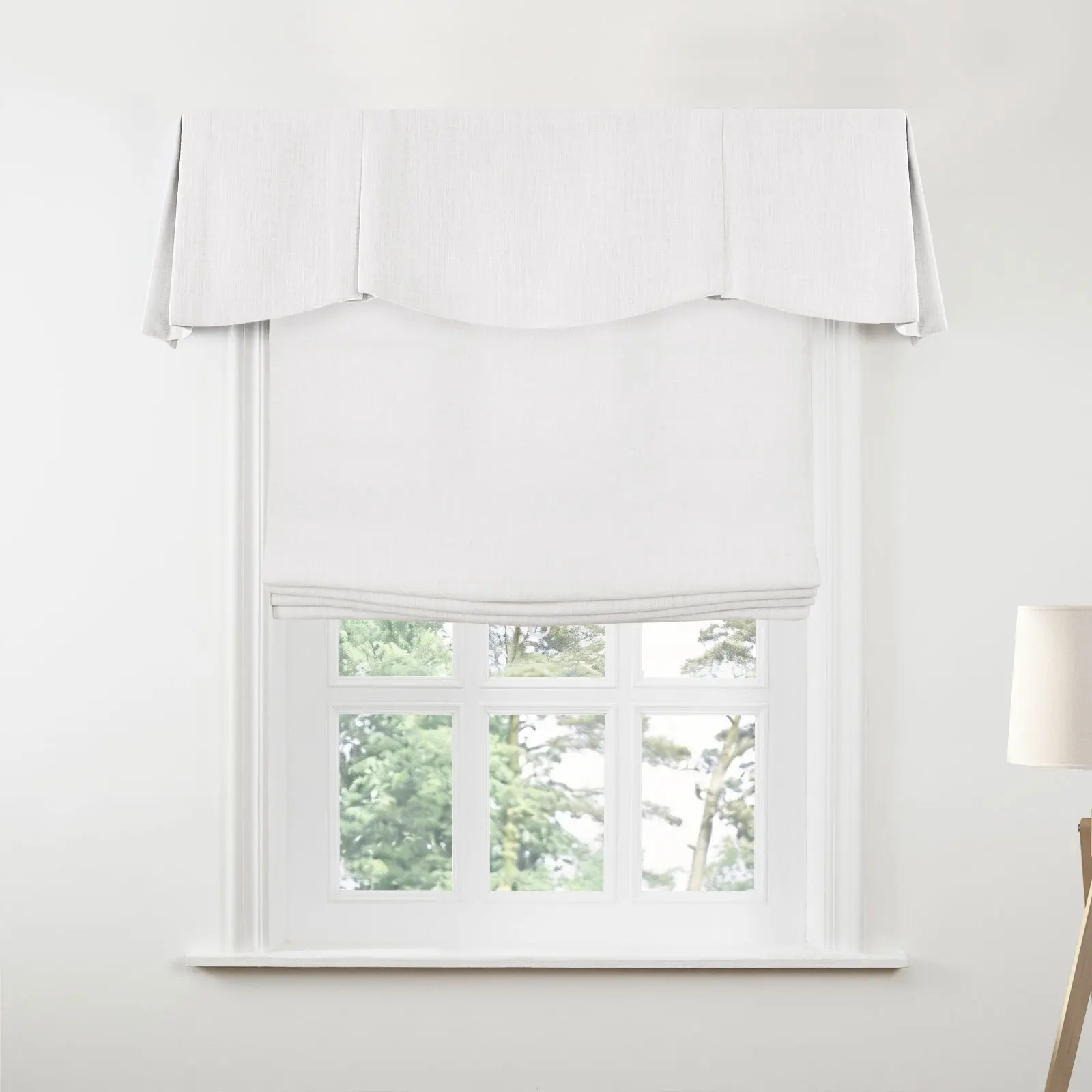 Liz Linen Board Mounted Shaped Valance - Image 12