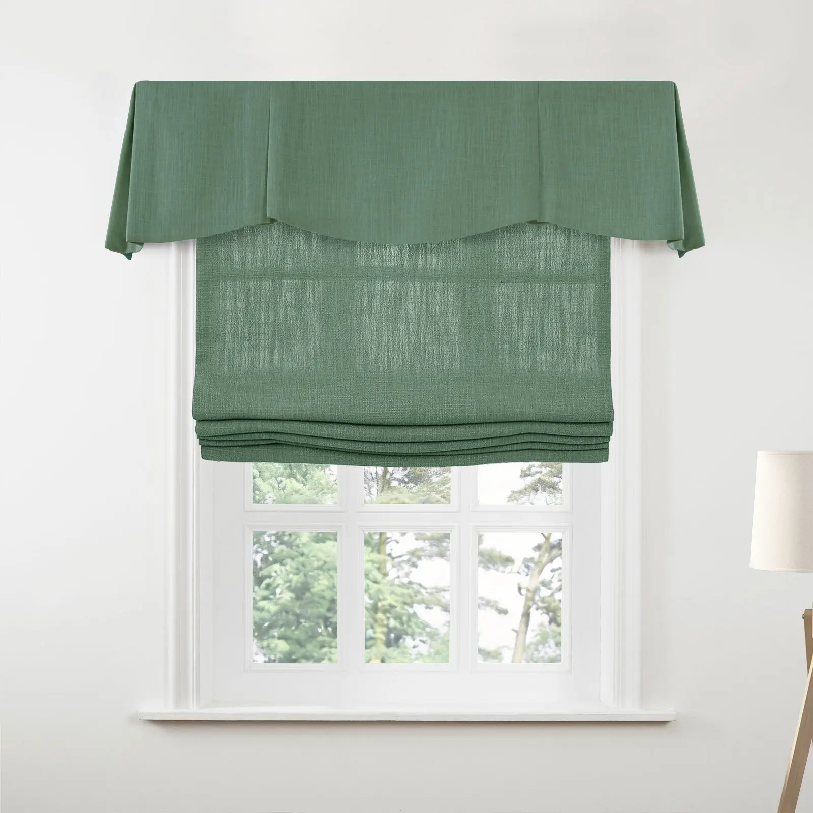 Liz Linen Board Mounted Shaped Valance - Image 136