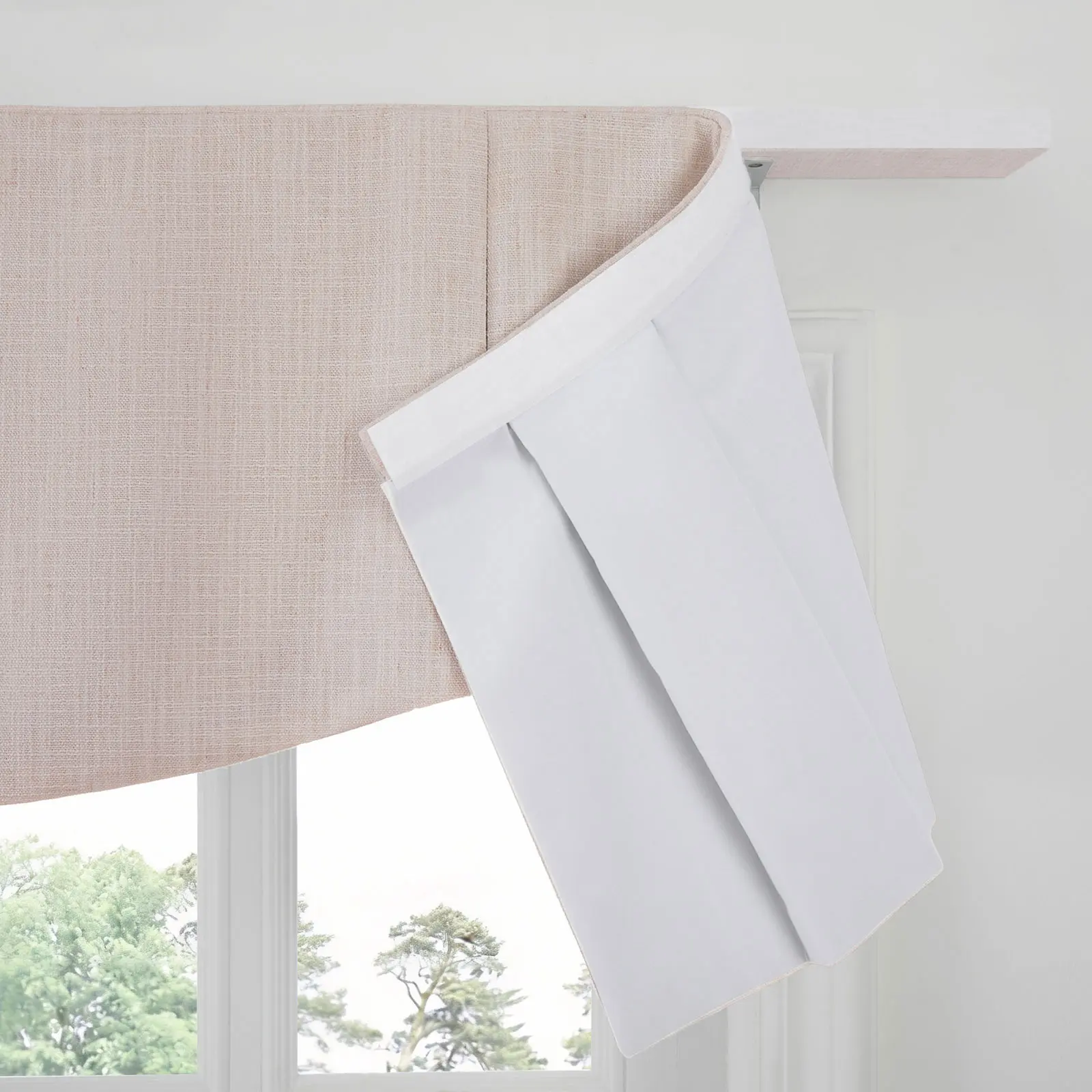 Liz Linen Board Mounted Shaped Valance - Image 139