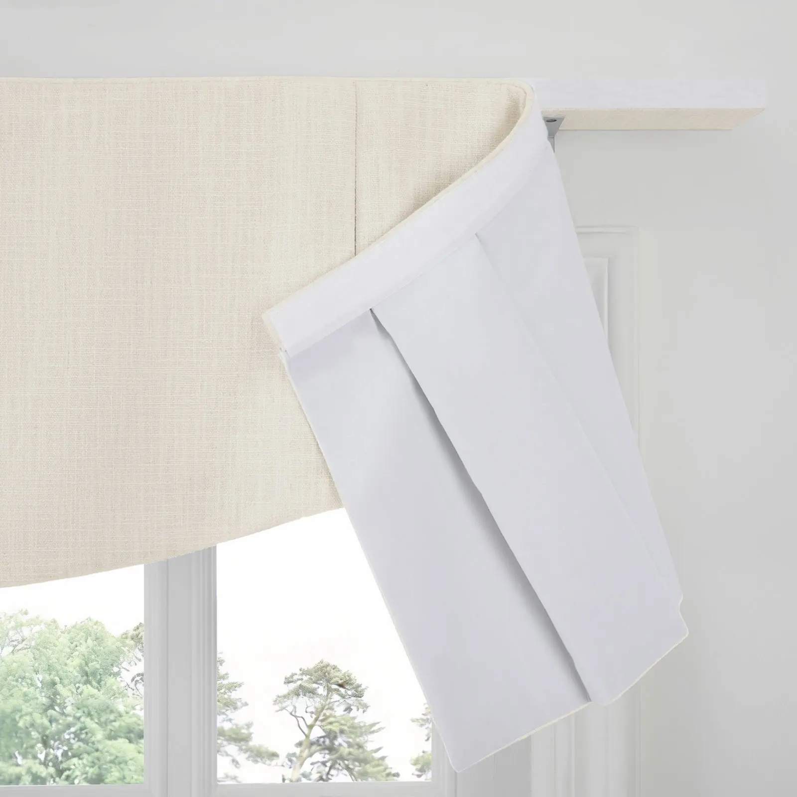 Liz Linen Board Mounted Shaped Valance - Image 169