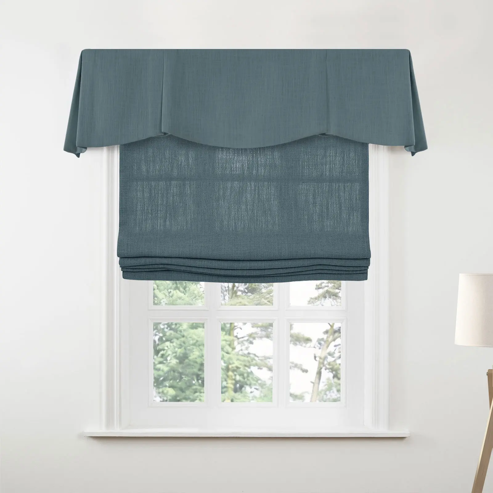 Liz Linen Board Mounted Shaped Valance - Image 17