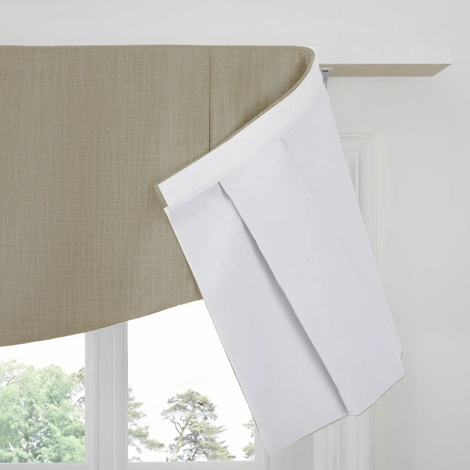 Liz Linen Board Mounted Shaped Valance - Image 189