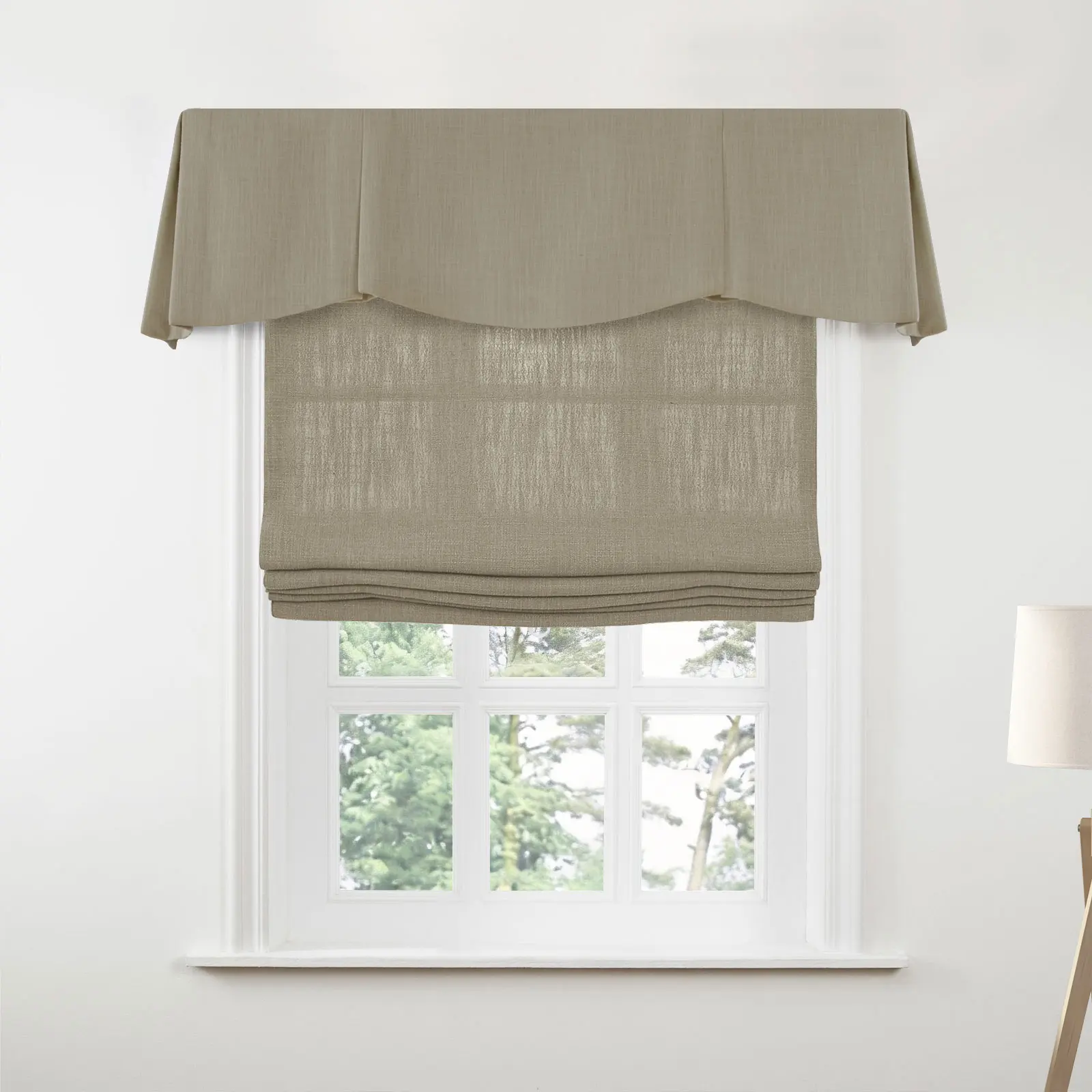 Liz Linen Board Mounted Shaped Valance - Image 192