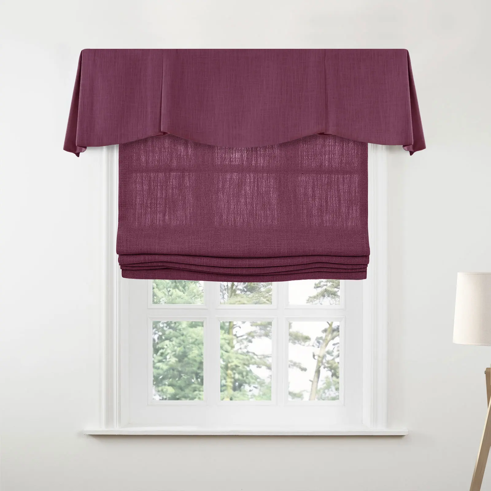 Liz Linen Board Mounted Shaped Valance - Image 27