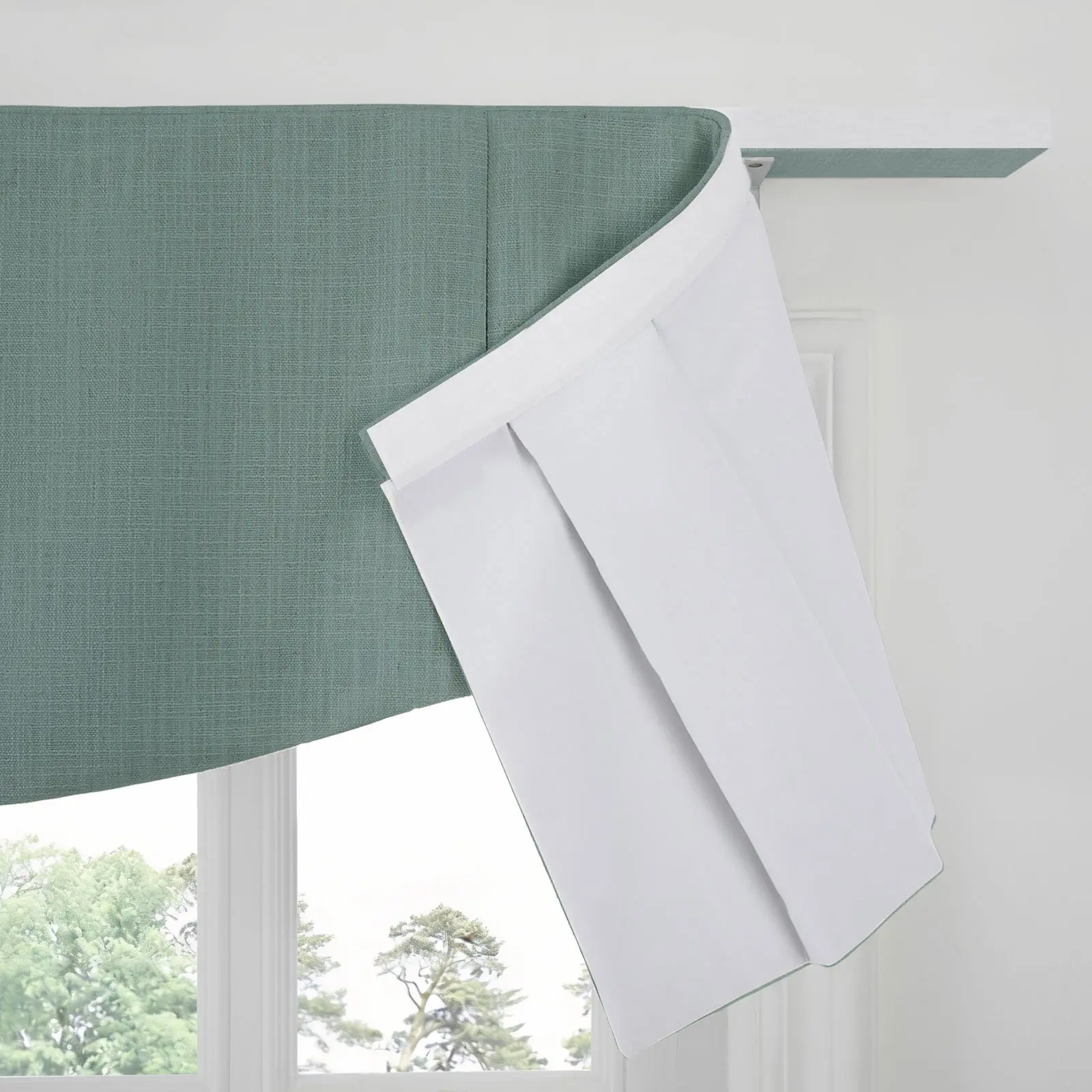 Liz Linen Board Mounted Shaped Valance - Image 55