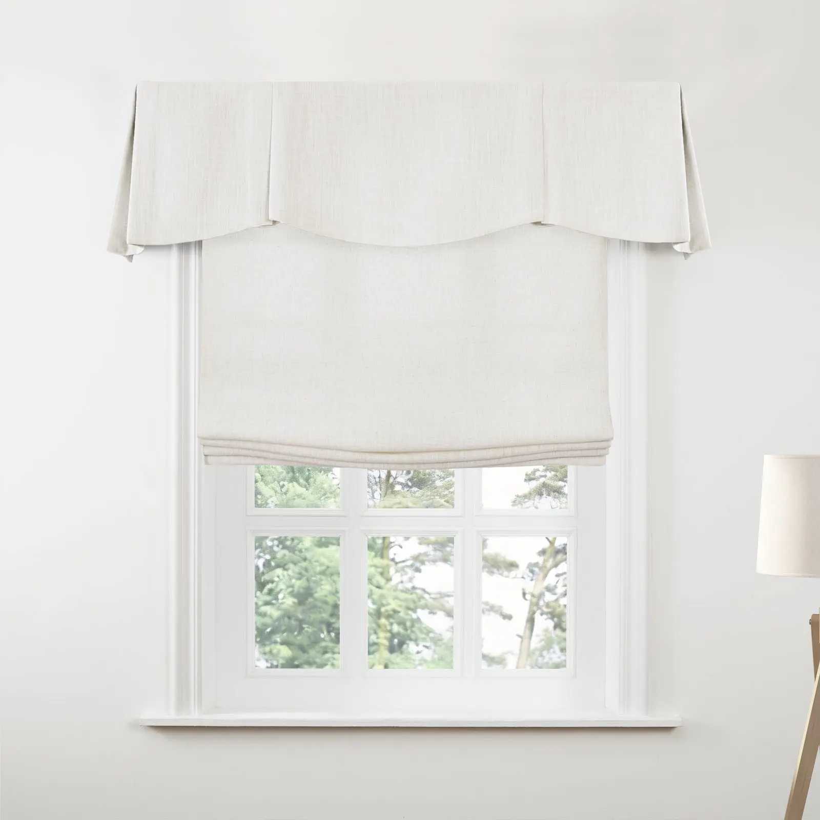 Liz Linen Board Mounted Shaped Valance - Image 81