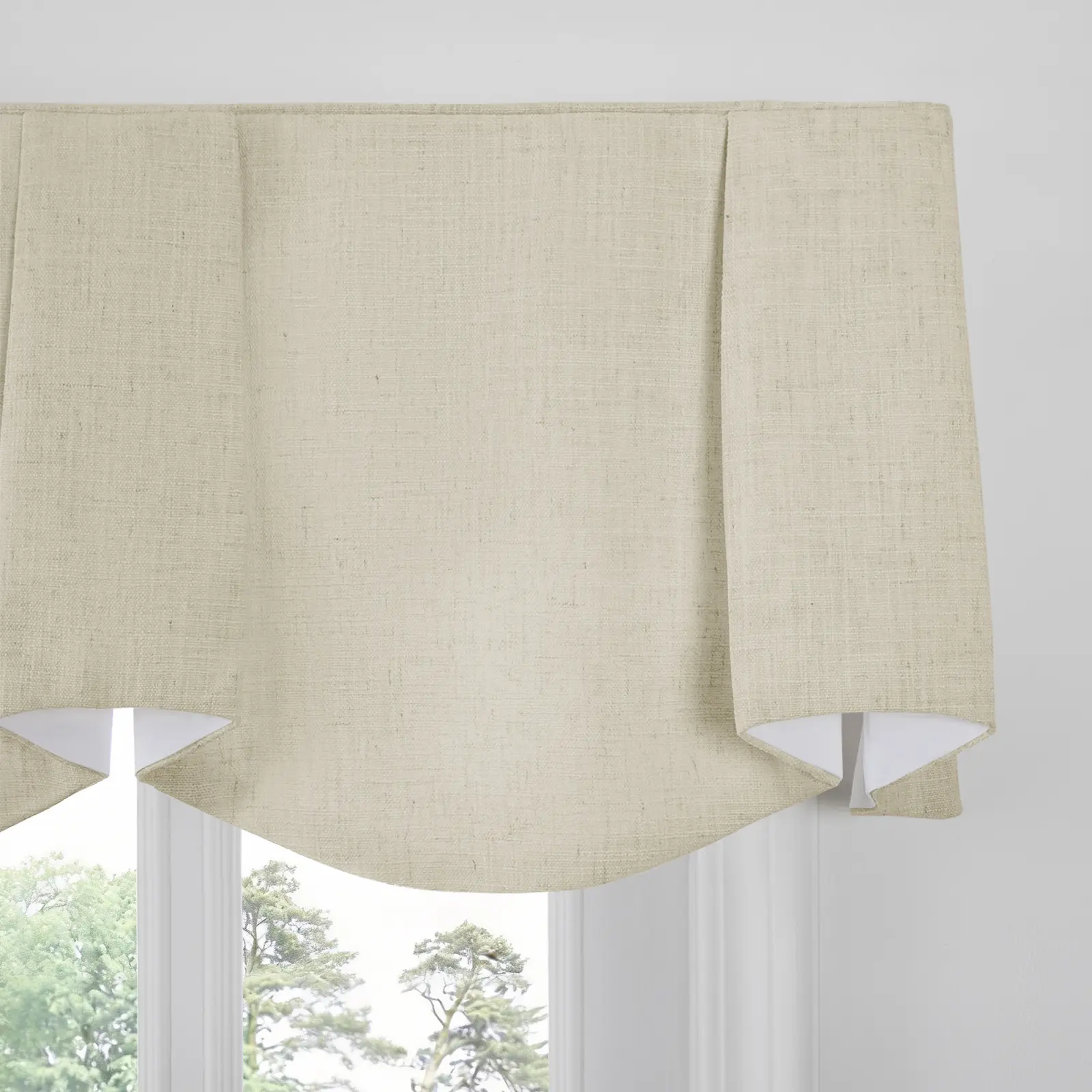 Liz Linen Board Mounted Sheffield Valance - Image 109