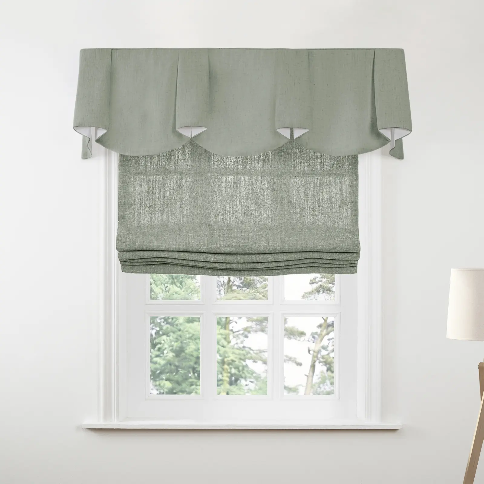 Liz Linen Board Mounted Sheffield Valance - Image 131