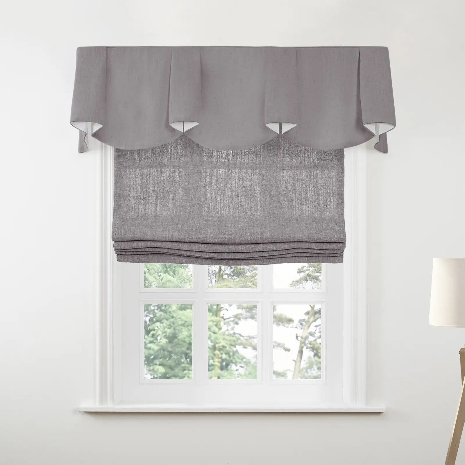 Liz Linen Board Mounted Sheffield Valance - Image 136