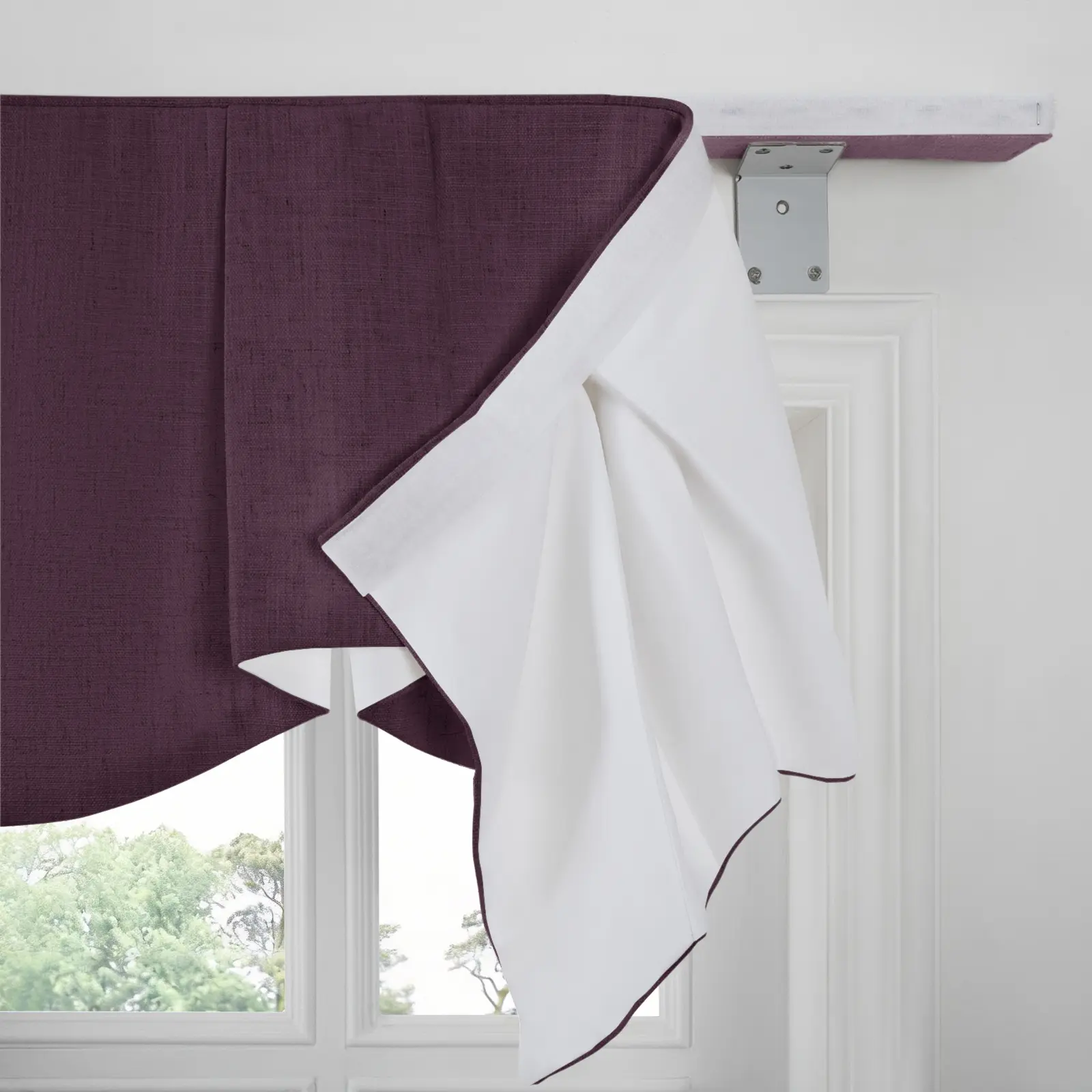 Liz Linen Board Mounted Sheffield Valance - Image 145