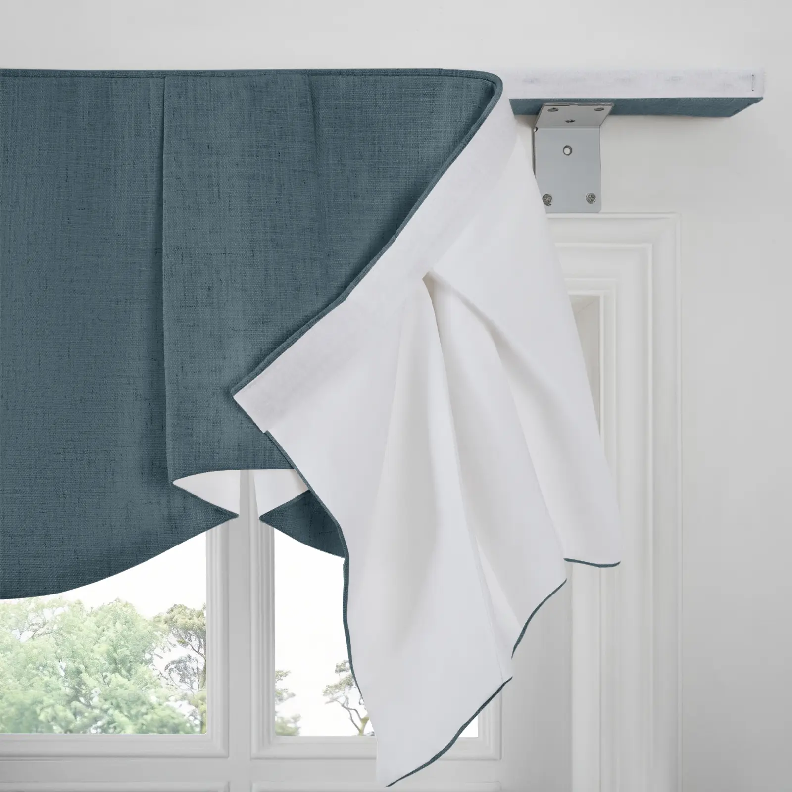Liz Linen Board Mounted Sheffield Valance - Image 15