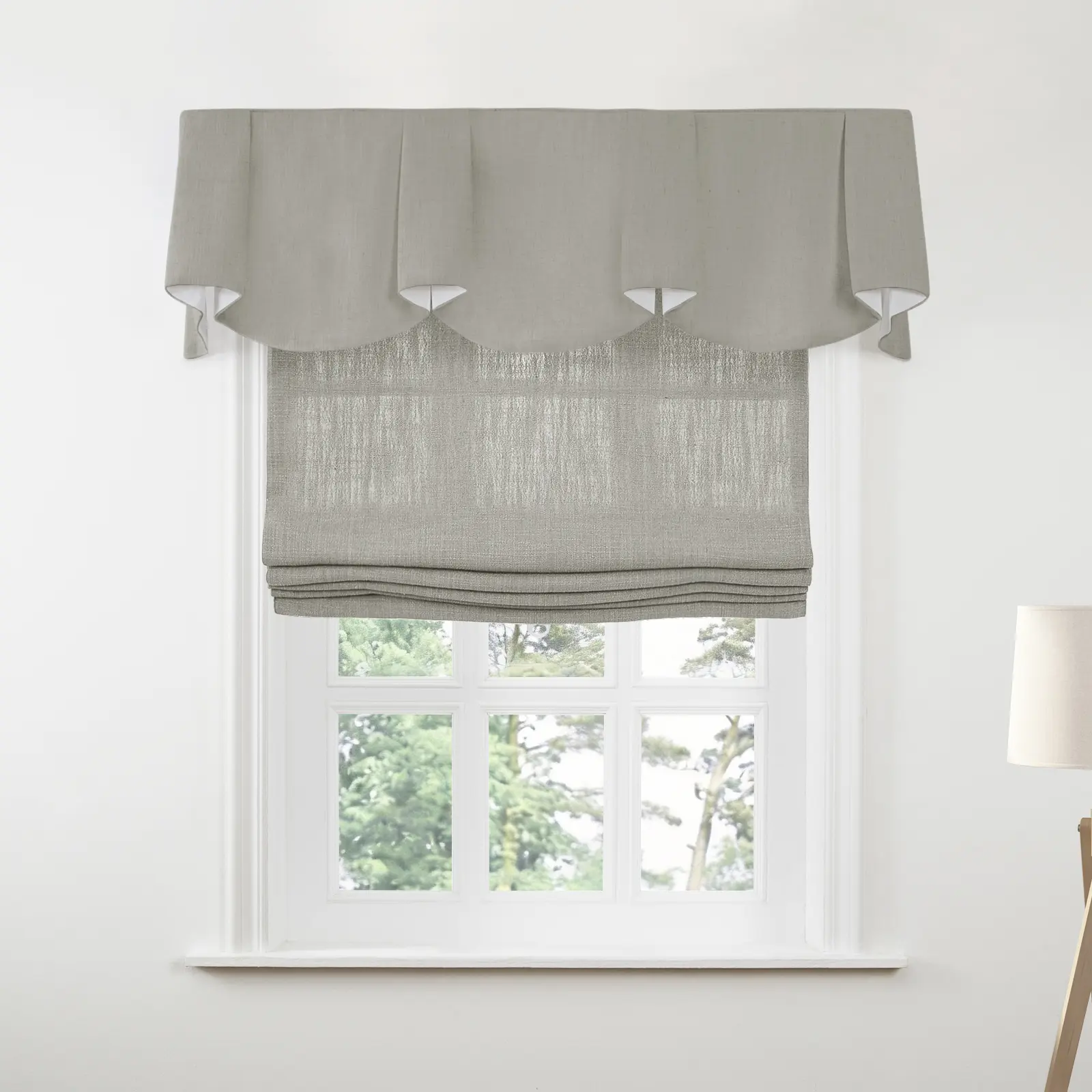 Liz Linen Board Mounted Sheffield Valance - Image 151