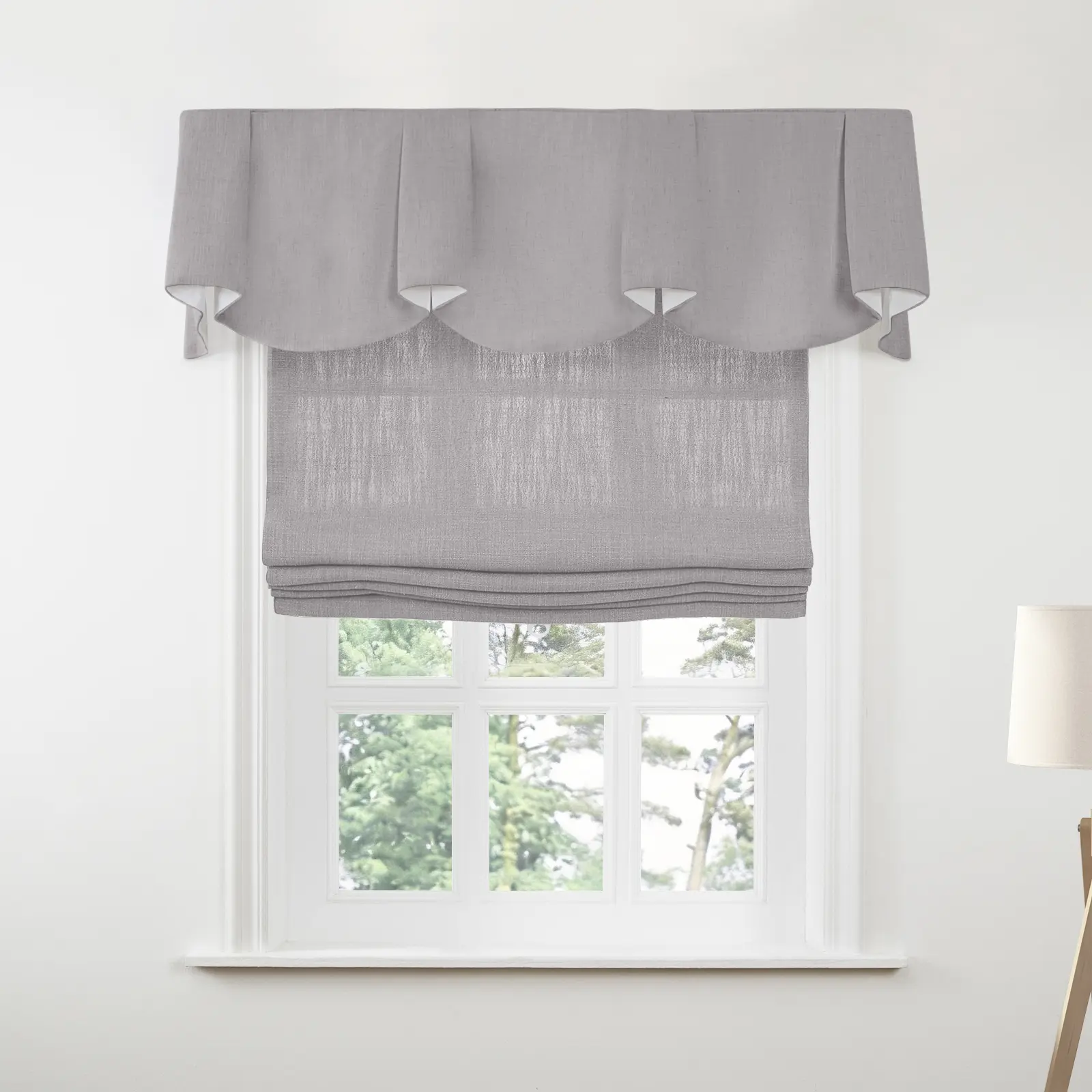 Liz Linen Board Mounted Sheffield Valance - Image 161