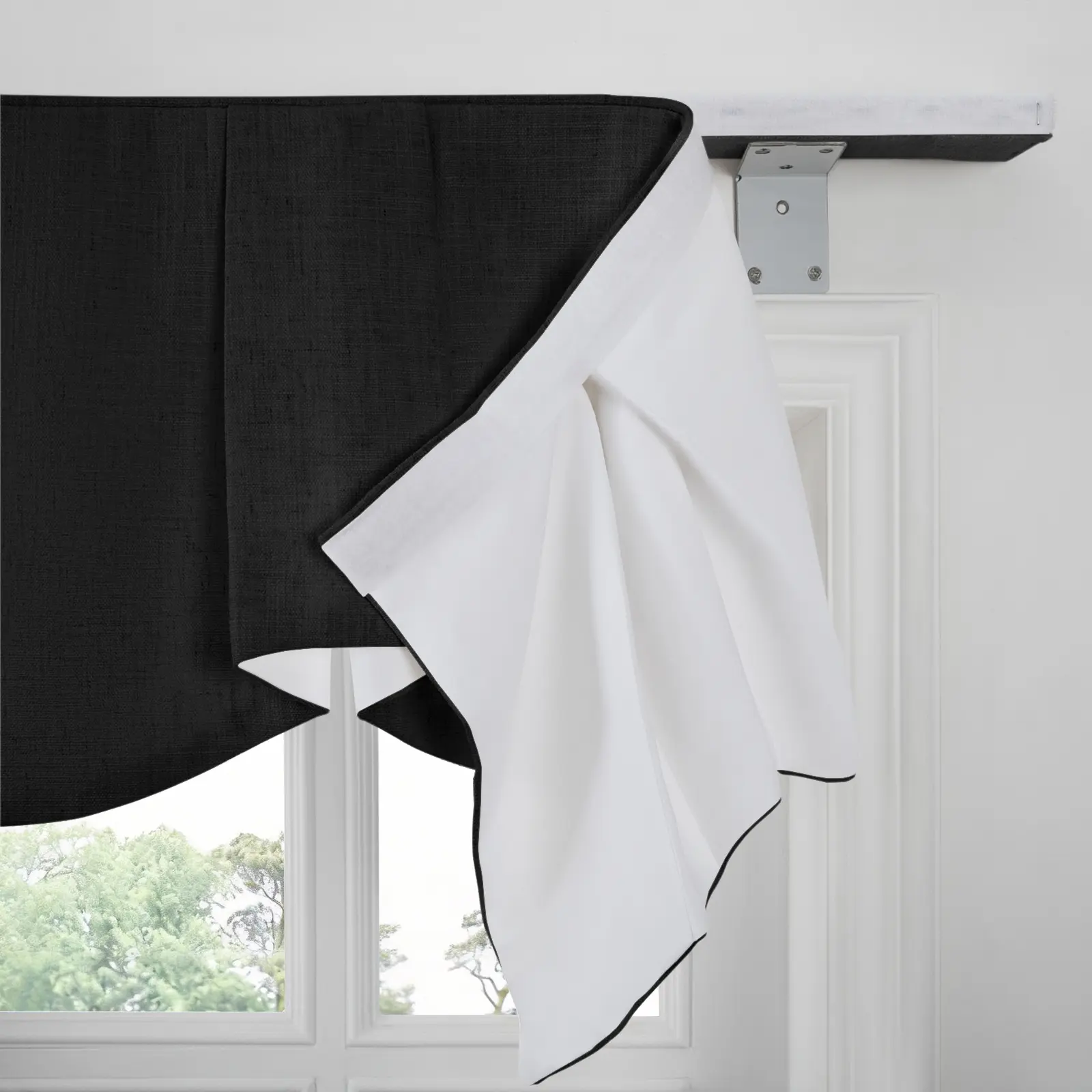 Liz Linen Board Mounted Sheffield Valance - Image 20
