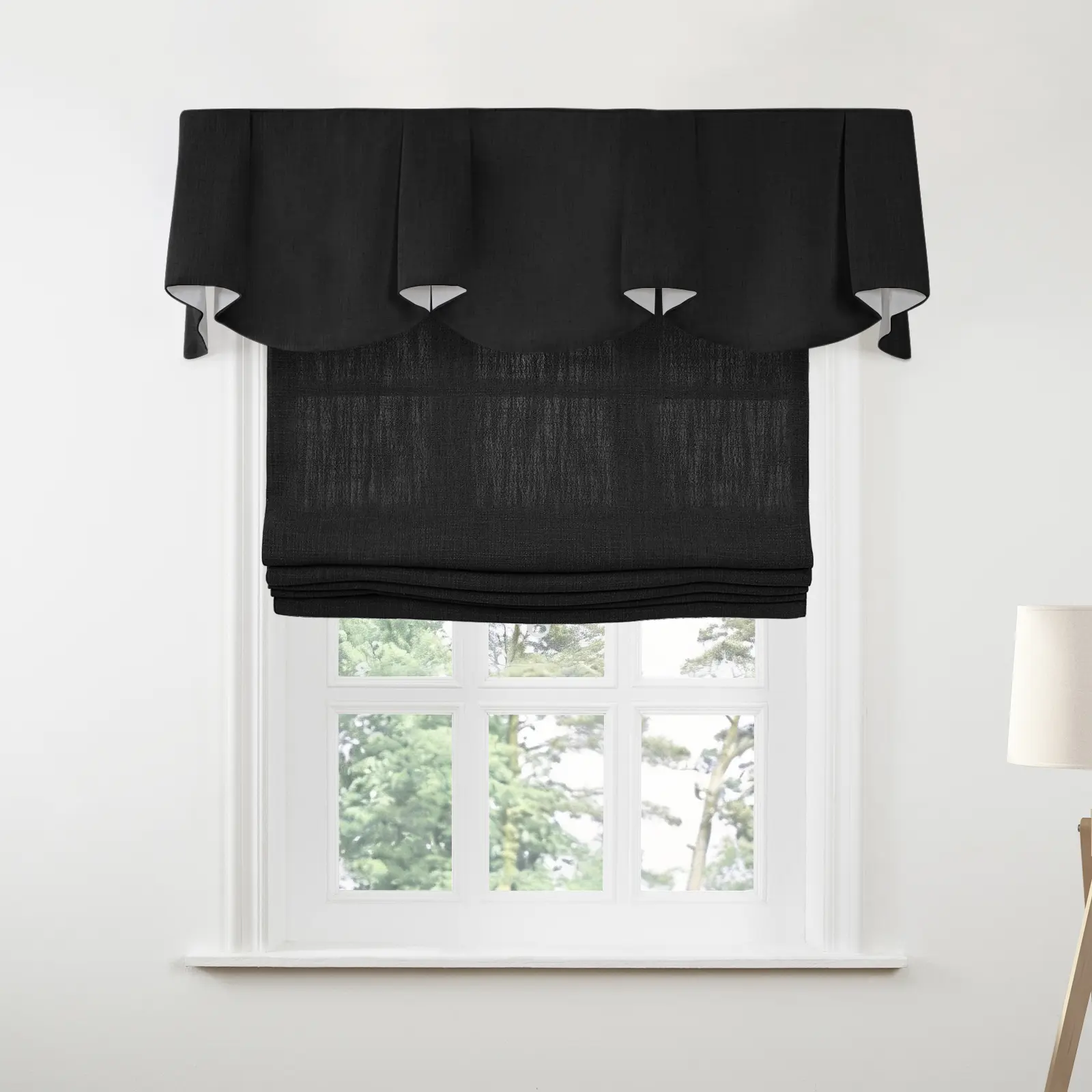 Liz Linen Board Mounted Sheffield Valance - Image 21