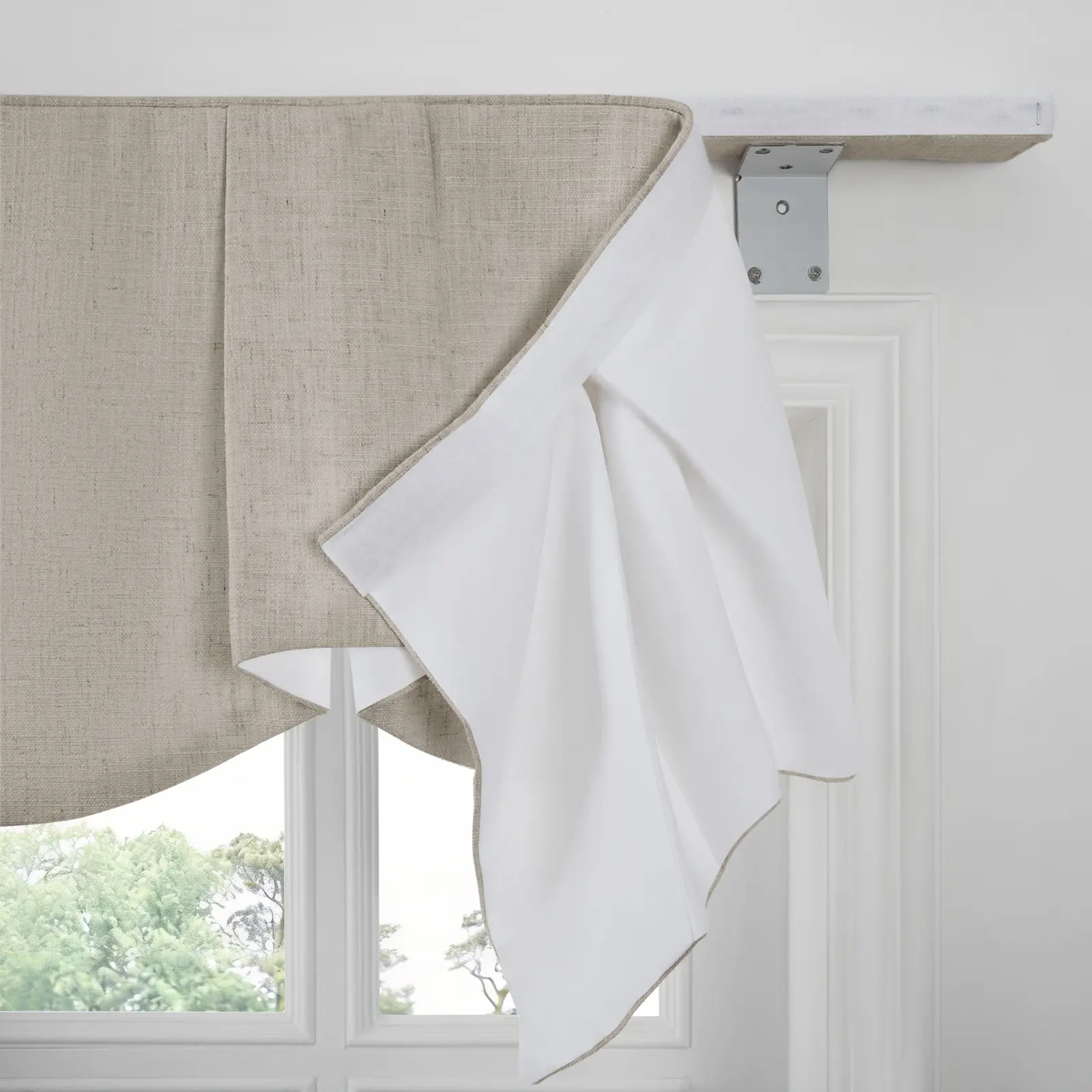 Liz Linen Board Mounted Sheffield Valance - Image 30
