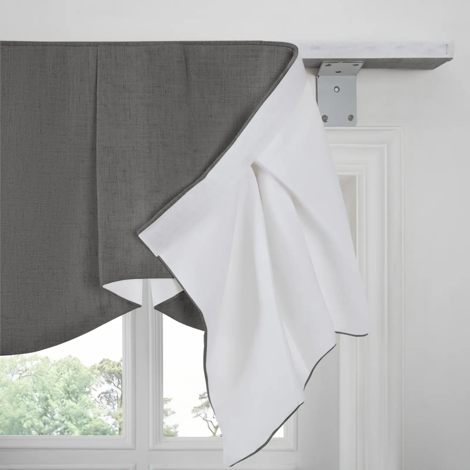 Liz Linen Board Mounted Sheffield Valance - Image 35