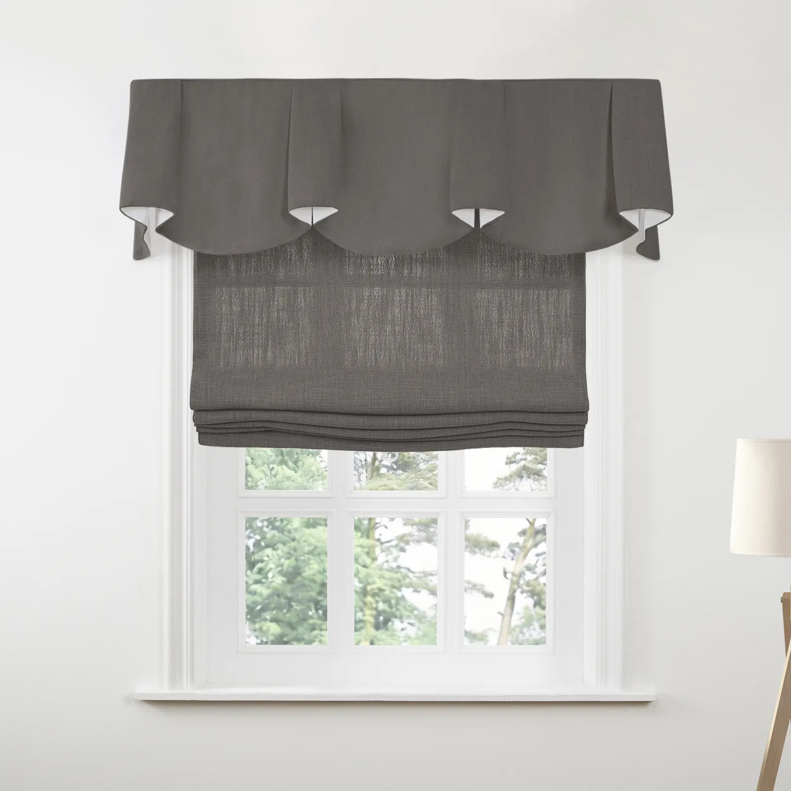 Liz Linen Board Mounted Sheffield Valance - Image 41