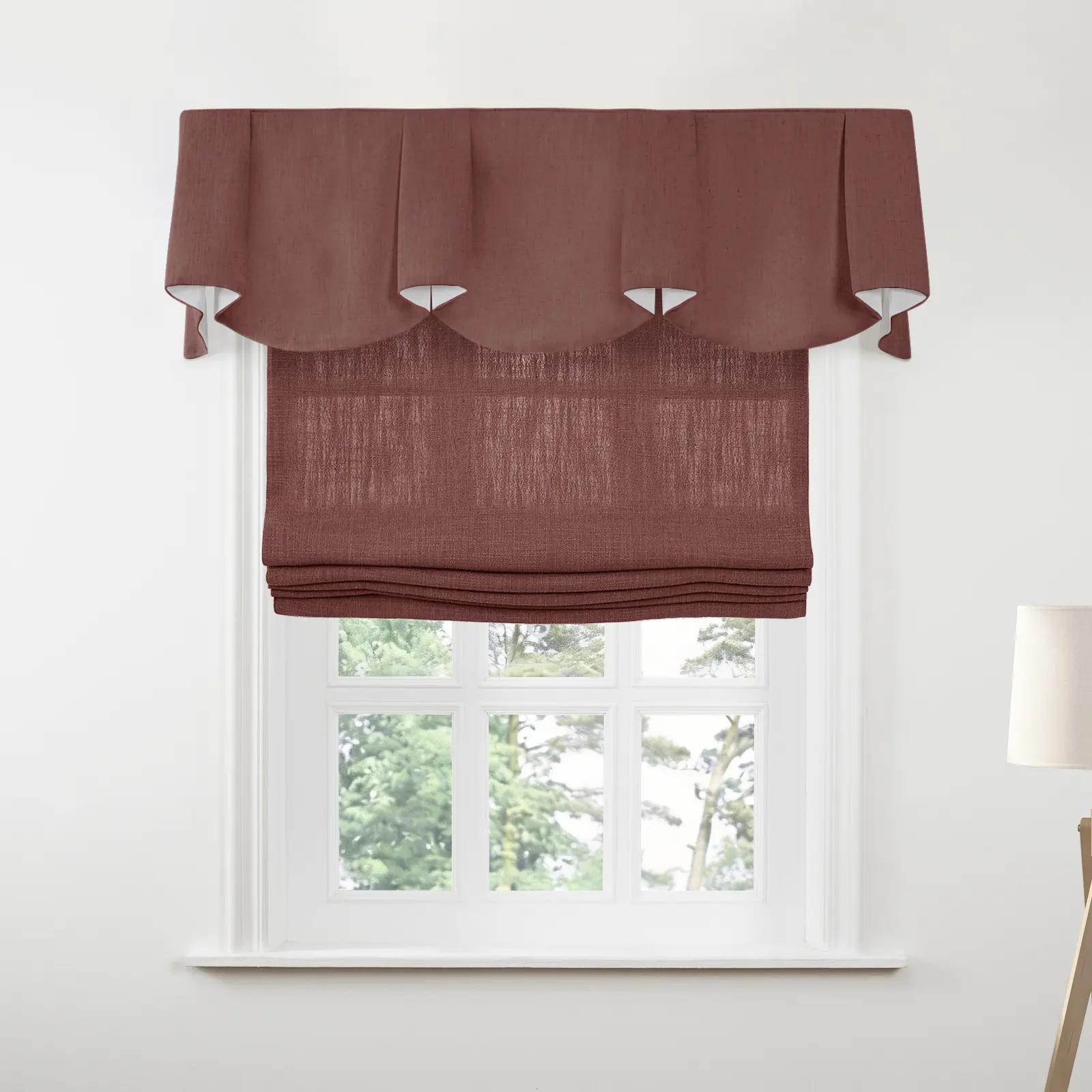 Liz Linen Board Mounted Sheffield Valance - Image 46