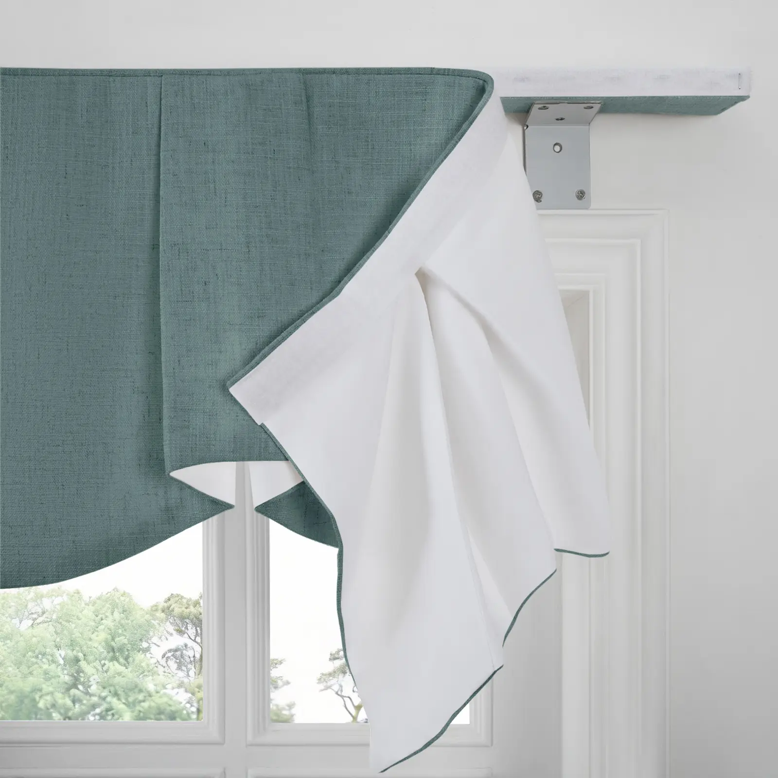 Liz Linen Board Mounted Sheffield Valance - Image 55