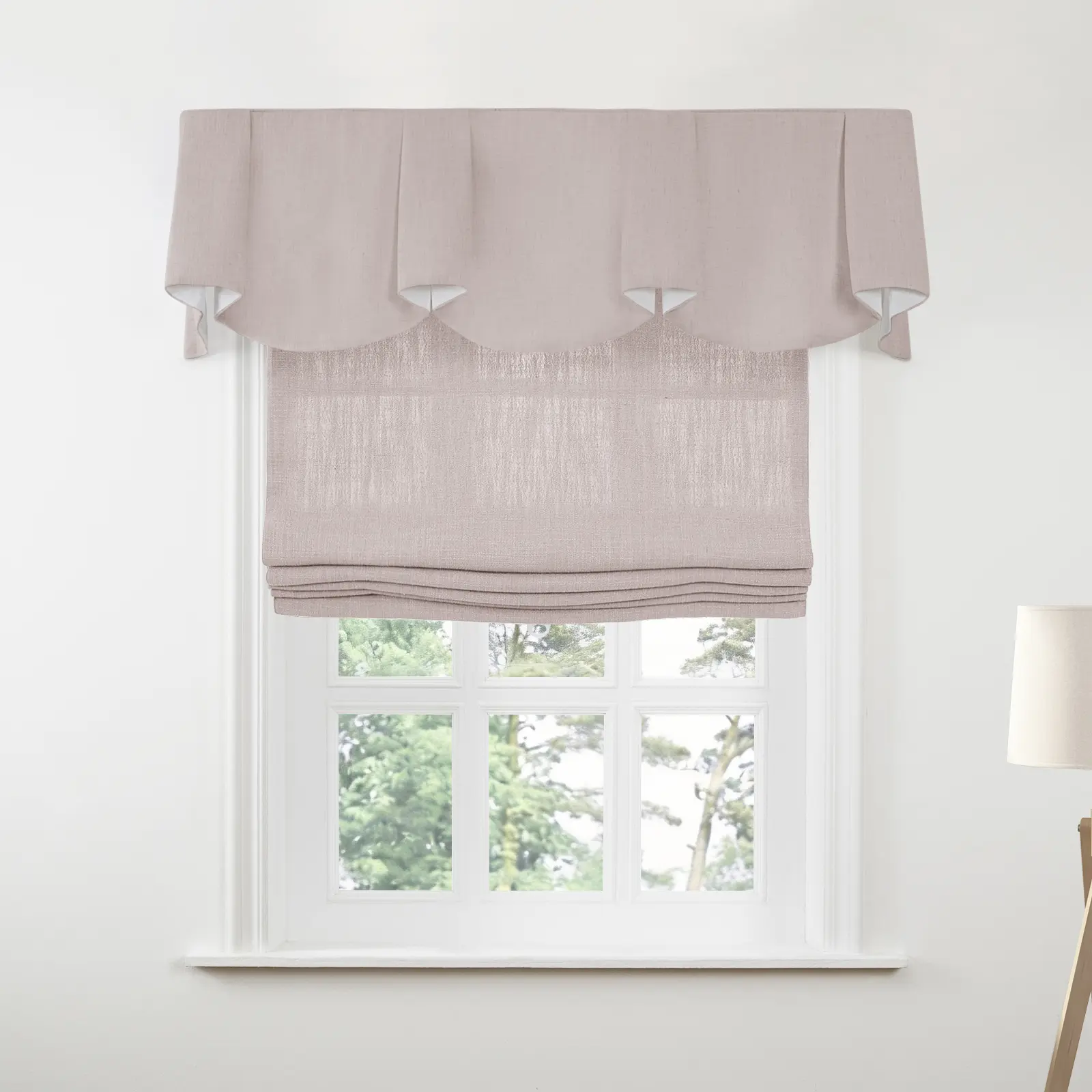 Liz Linen Board Mounted Sheffield Valance - Image 6
