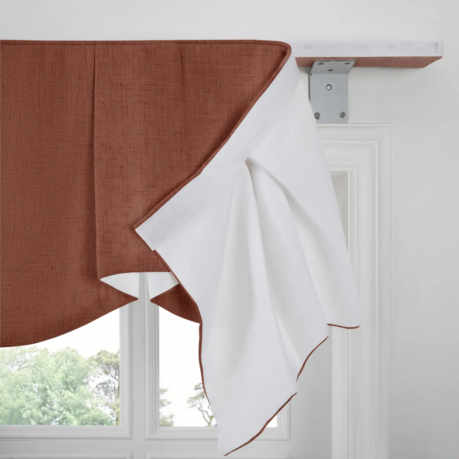 Liz Linen Board Mounted Sheffield Valance - Image 60