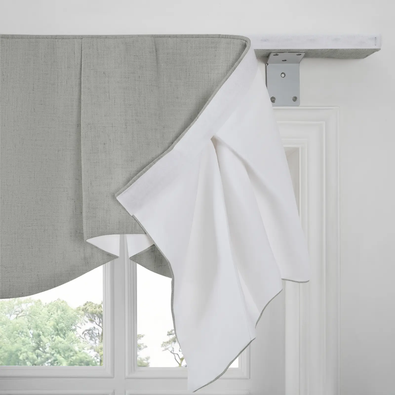 Liz Linen Board Mounted Sheffield Valance - Image 65