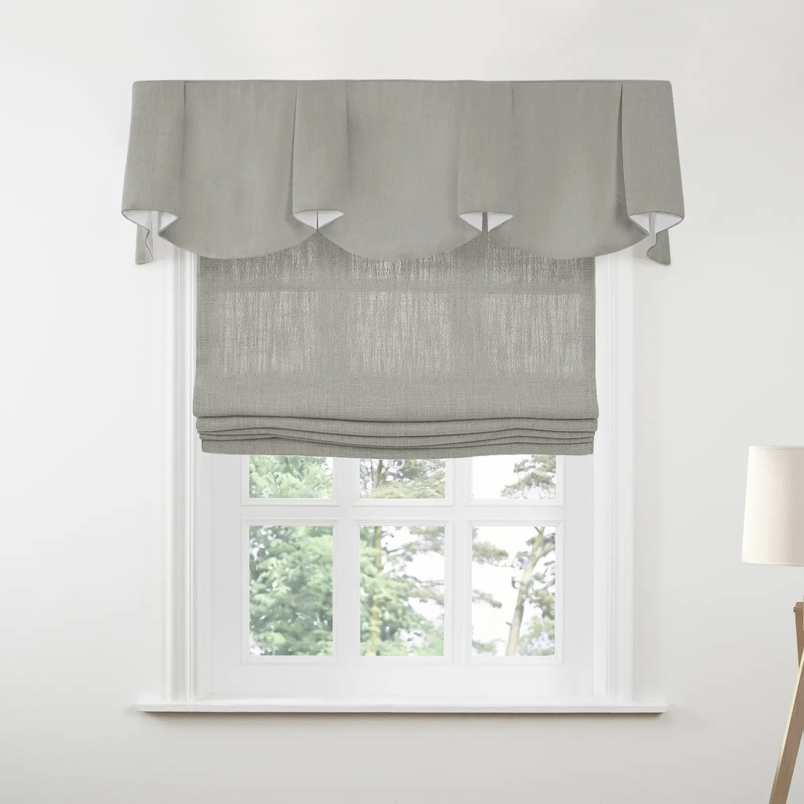 Liz Linen Board Mounted Sheffield Valance - Image 71