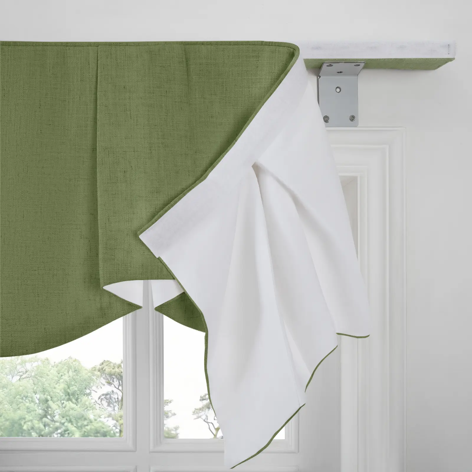 Liz Linen Board Mounted Sheffield Valance - Image 75