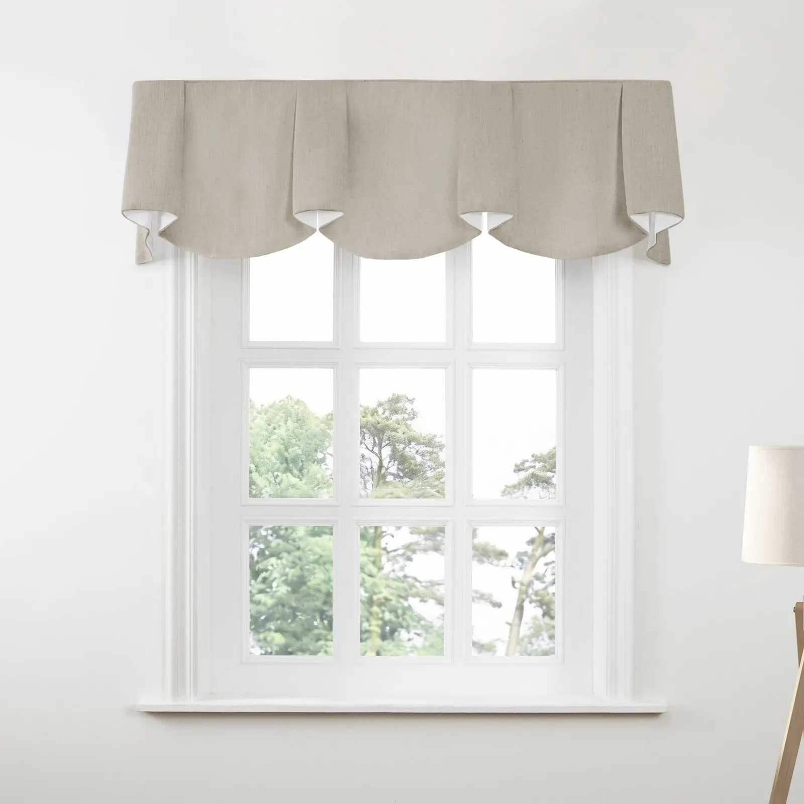 Liz Linen Board Mounted Sheffield Valance - Image 77