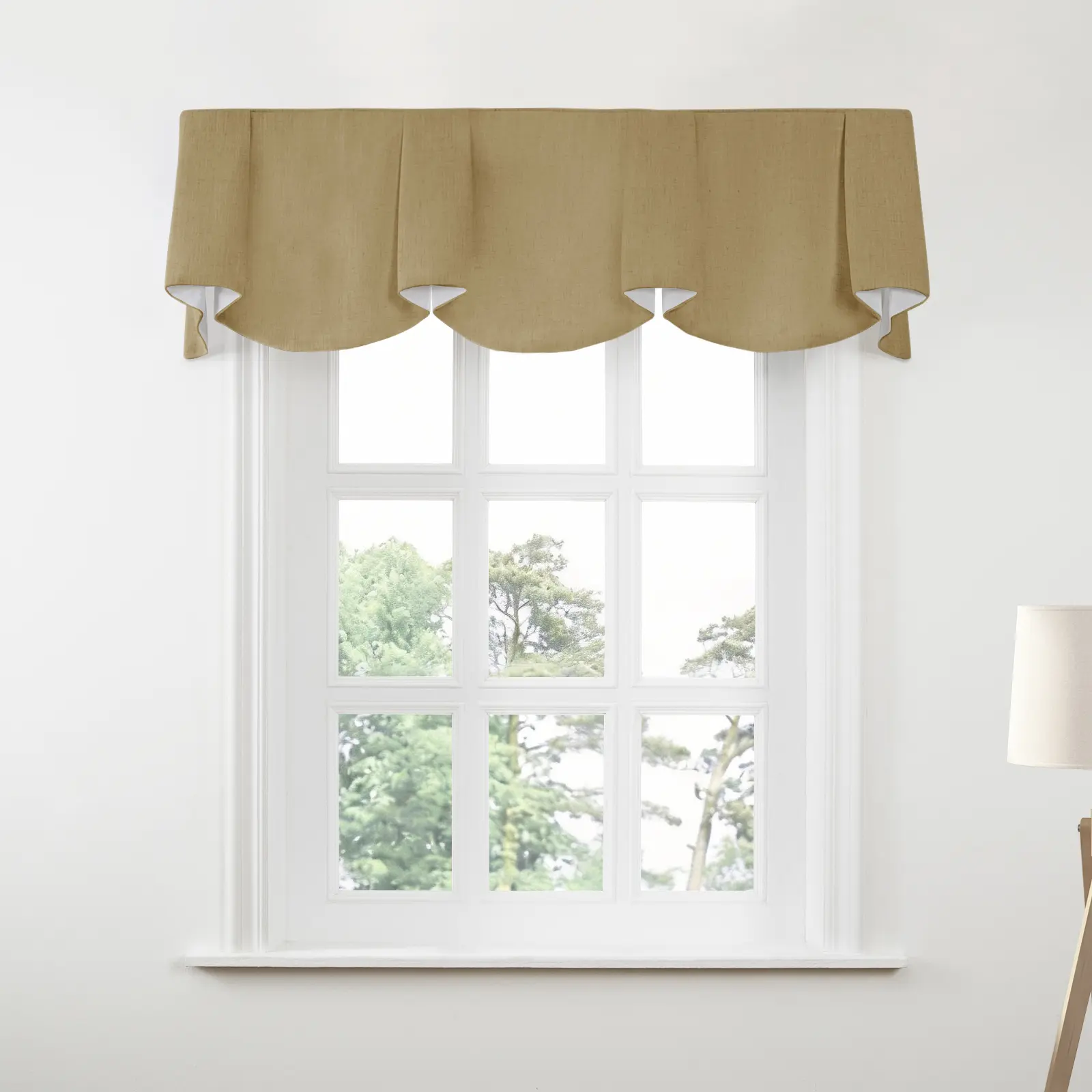 Liz Linen Board Mounted Sheffield Valance - Image 92