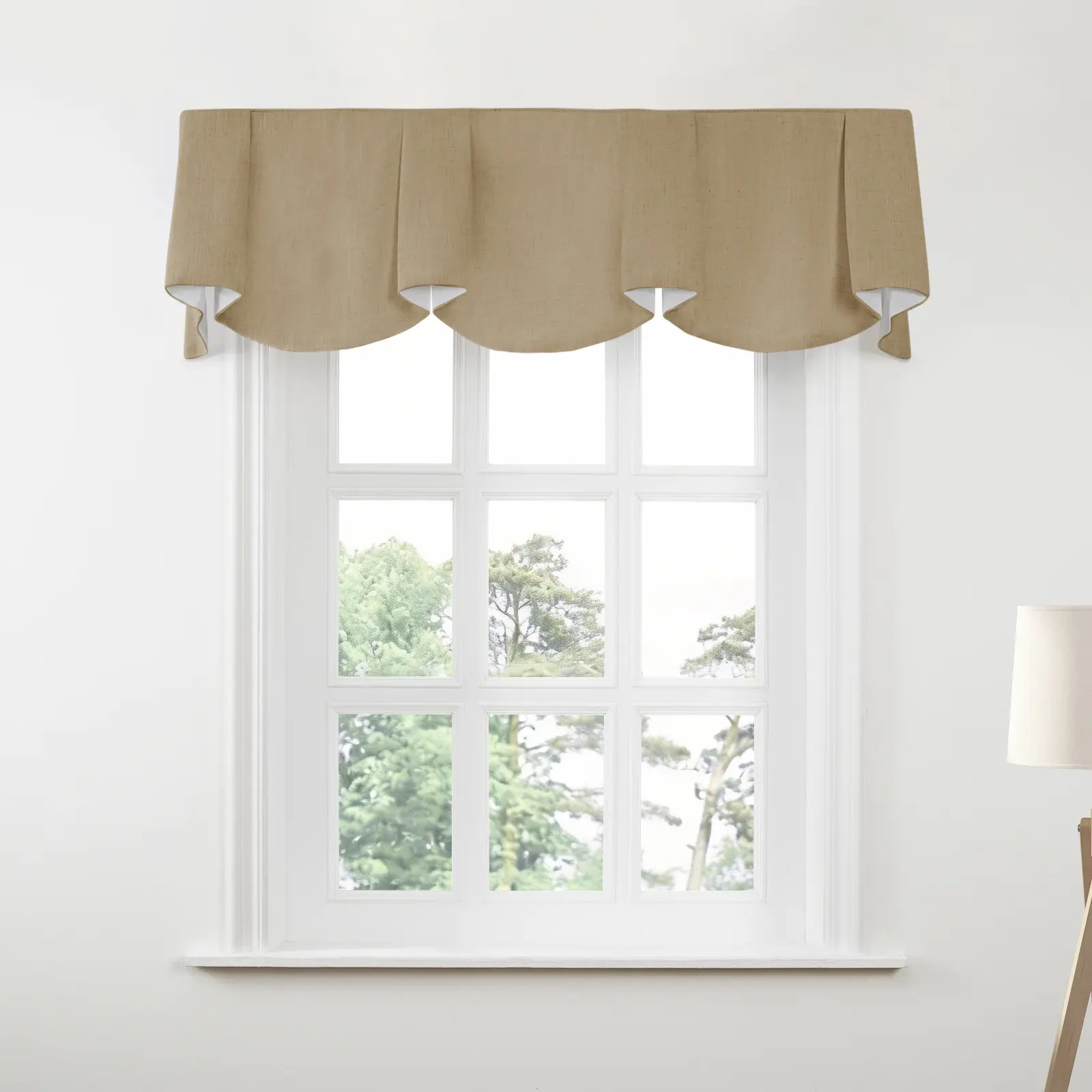 Liz Linen Board Mounted Sheffield Valance - Image 97