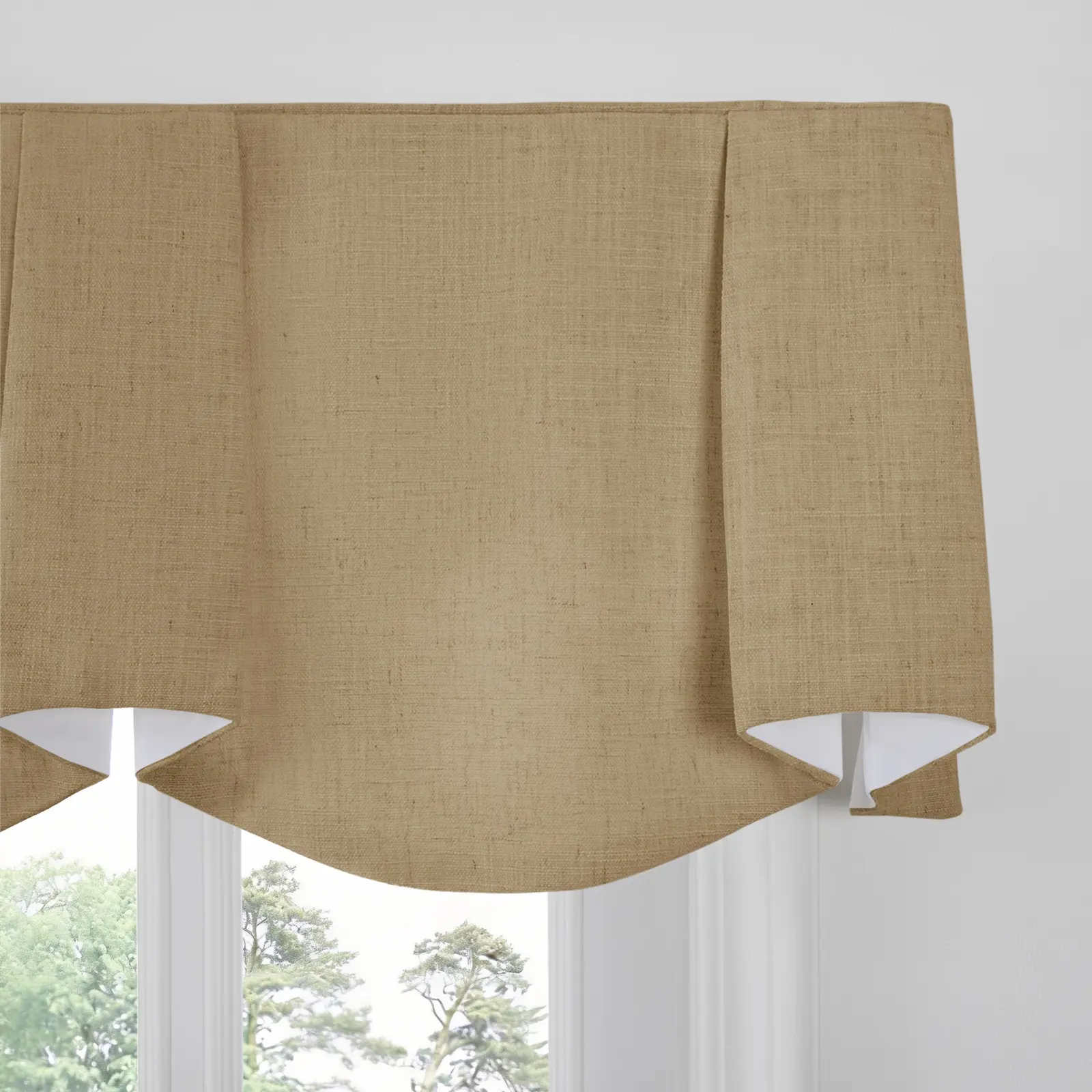 Liz Linen Board Mounted Sheffield Valance - Image 99