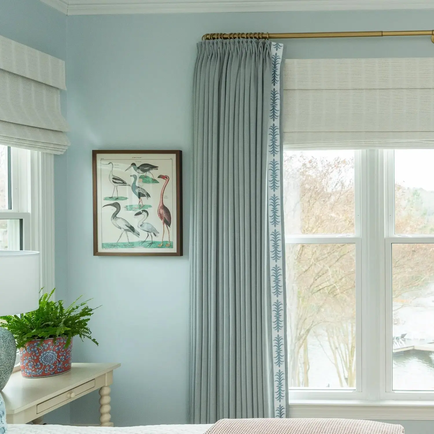 Liz Linen Curtains with Border Trim (Sold per Pair) - Image 5