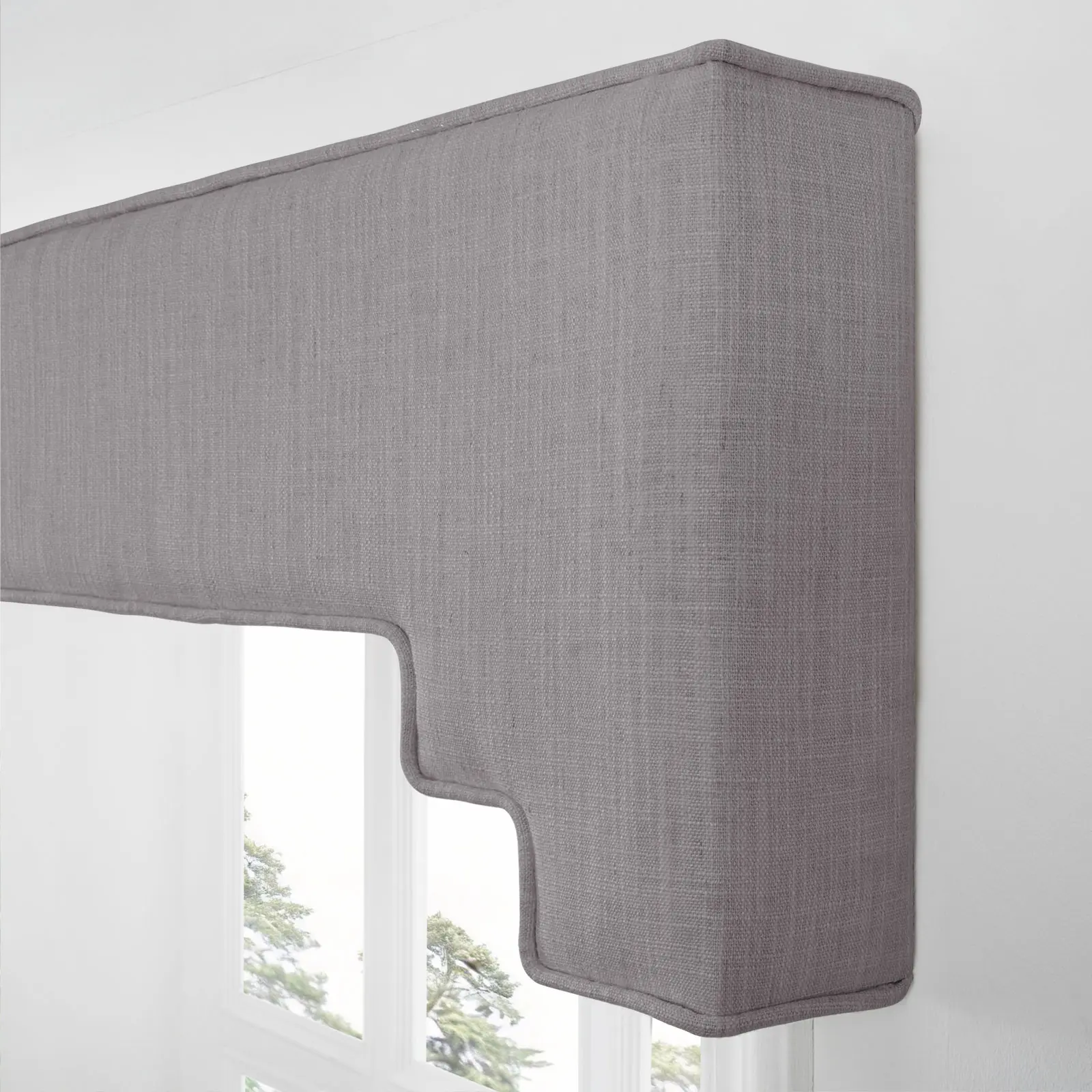 Liz Linen Decorative Stepped Cornice - Image 103