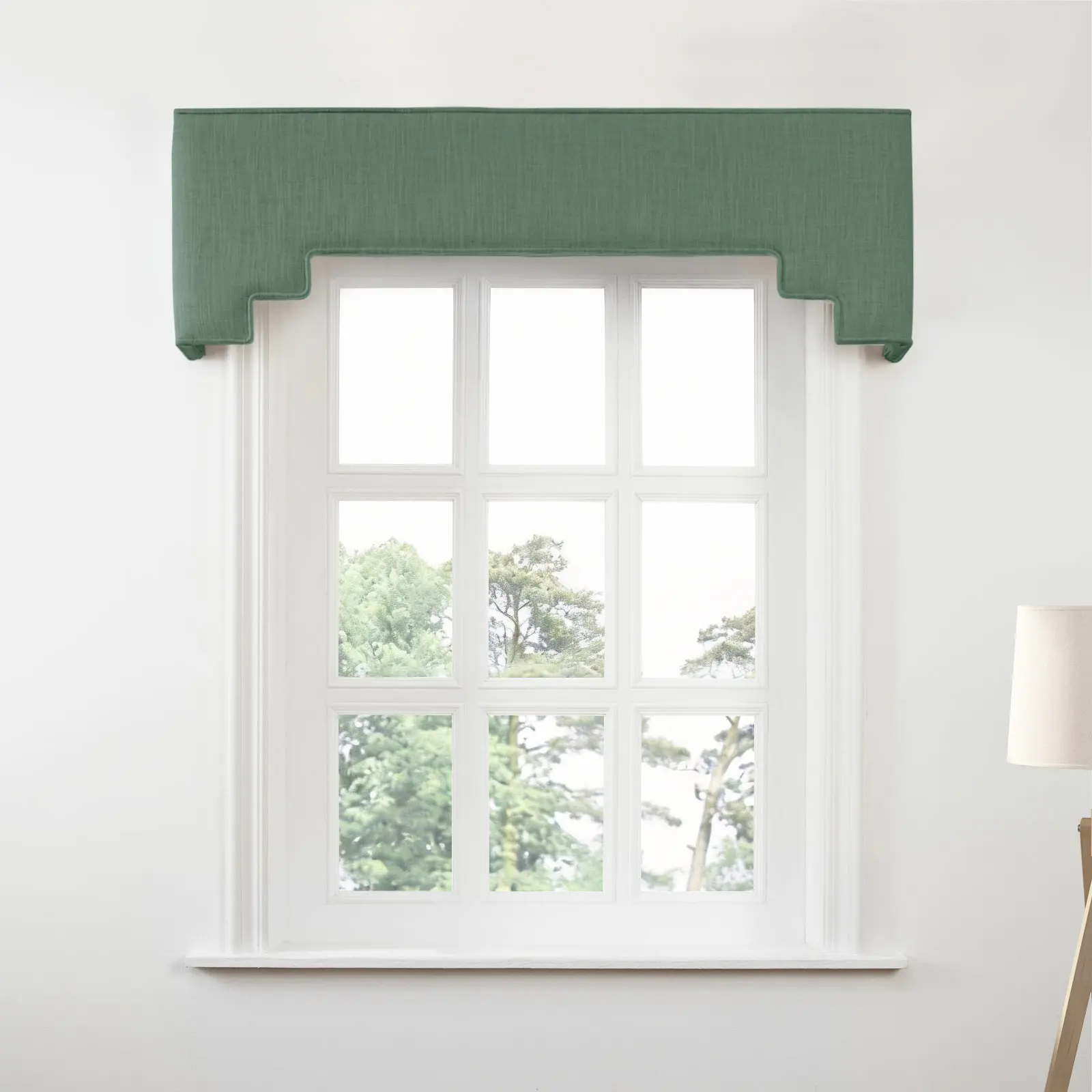 Liz Linen Decorative Stepped Cornice - Image 106