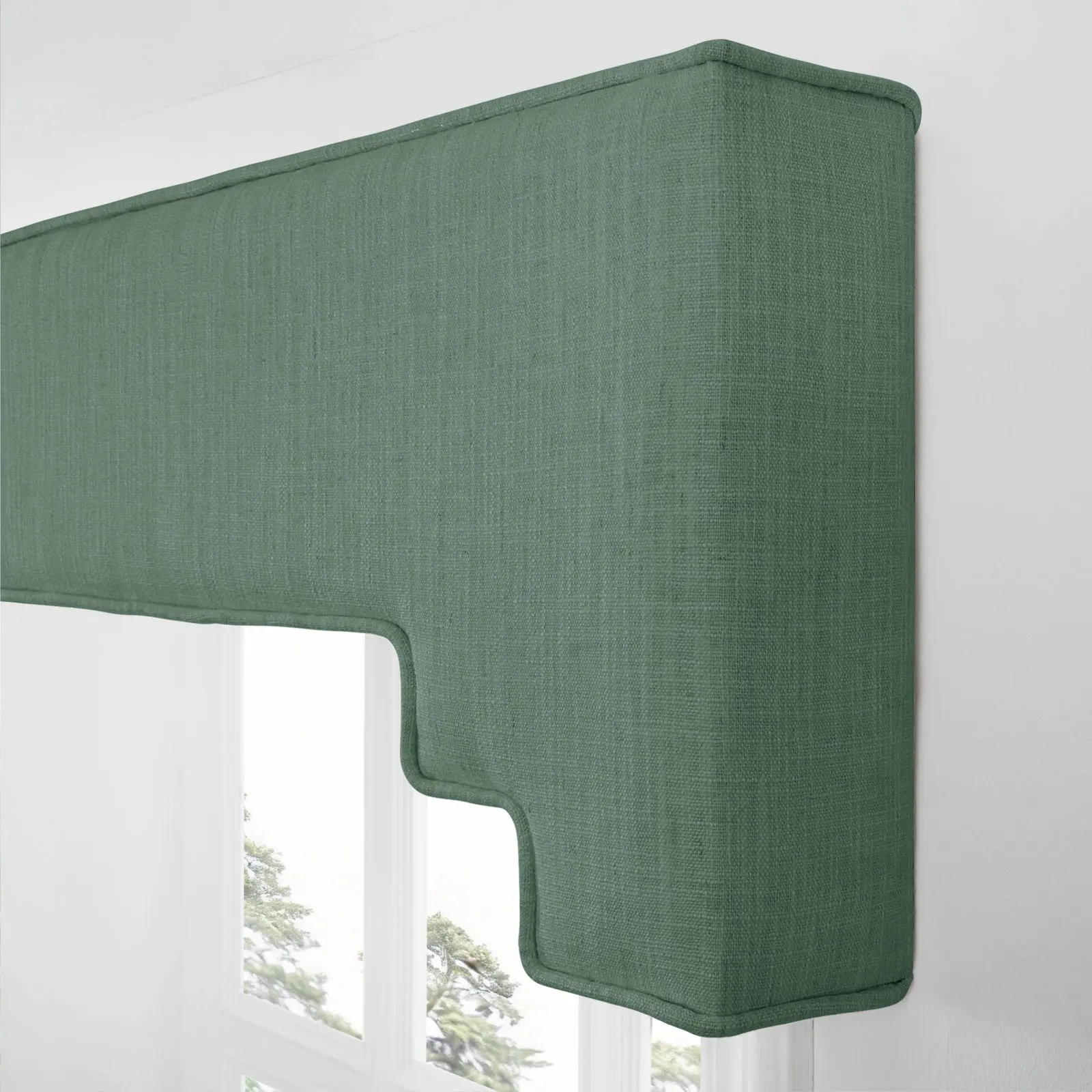 Liz Linen Decorative Stepped Cornice - Image 107