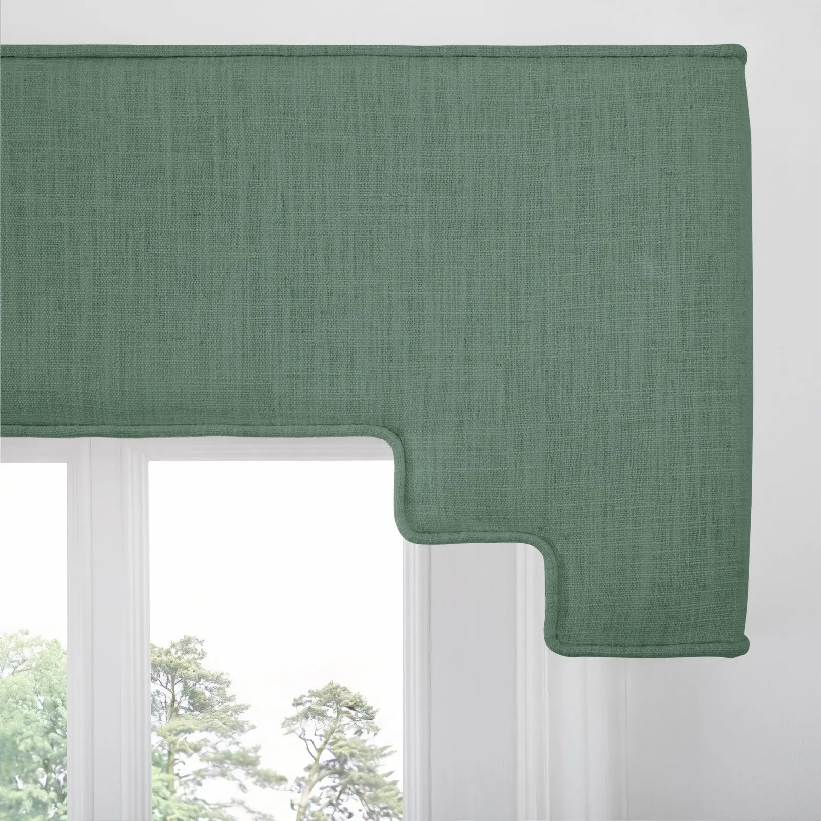 Liz Linen Decorative Stepped Cornice - Image 108