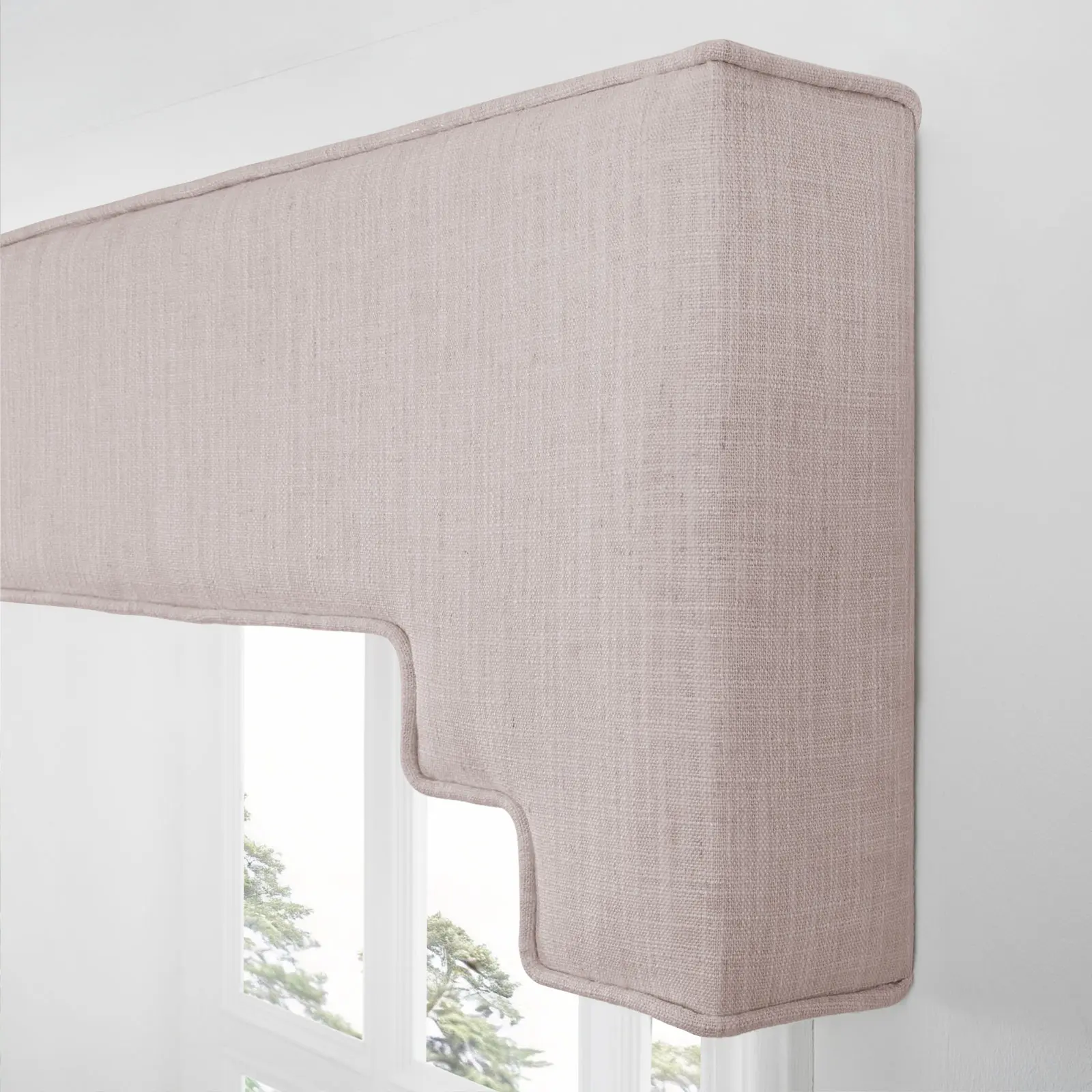 Liz Linen Decorative Stepped Cornice - Image 111