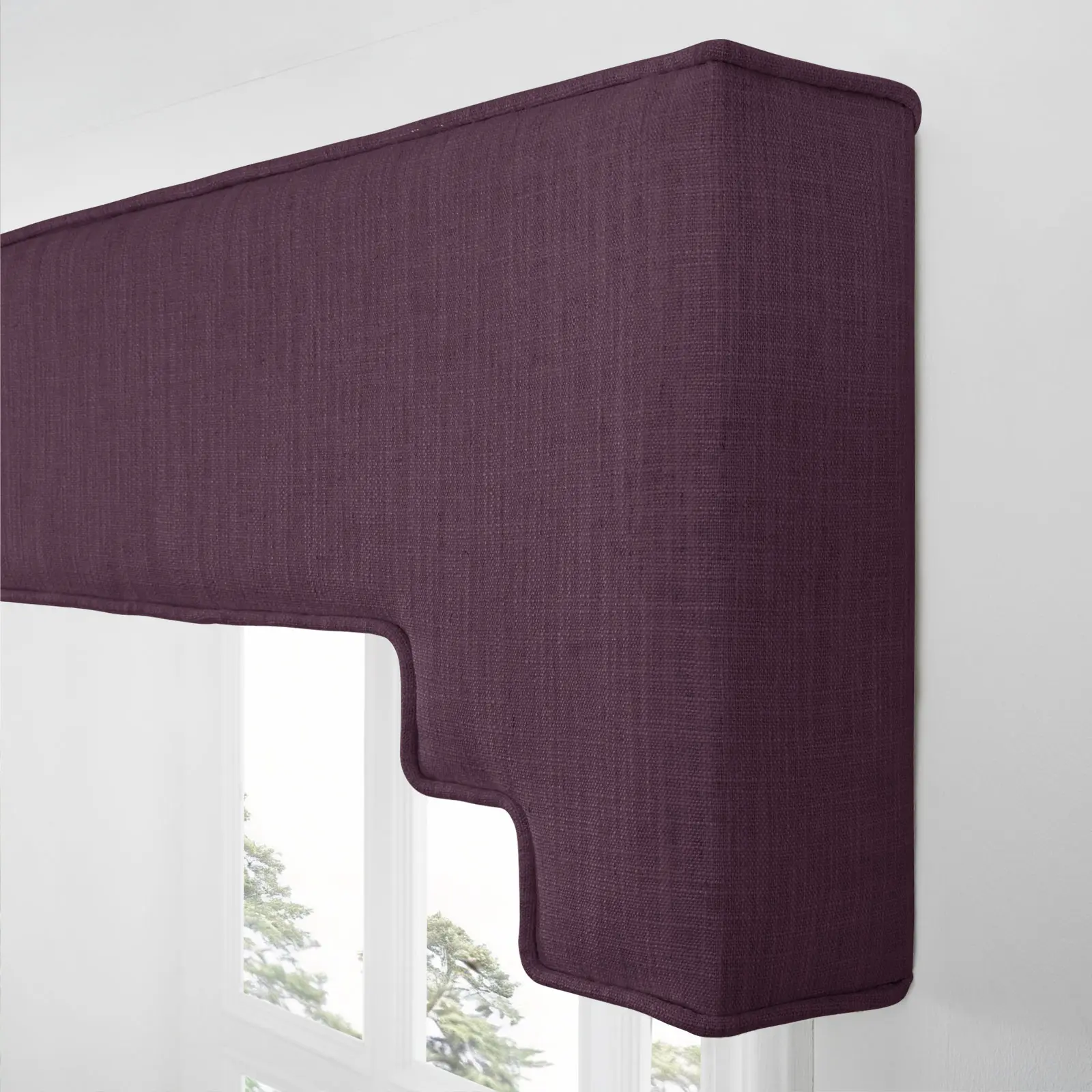 Liz Linen Decorative Stepped Cornice - Image 115