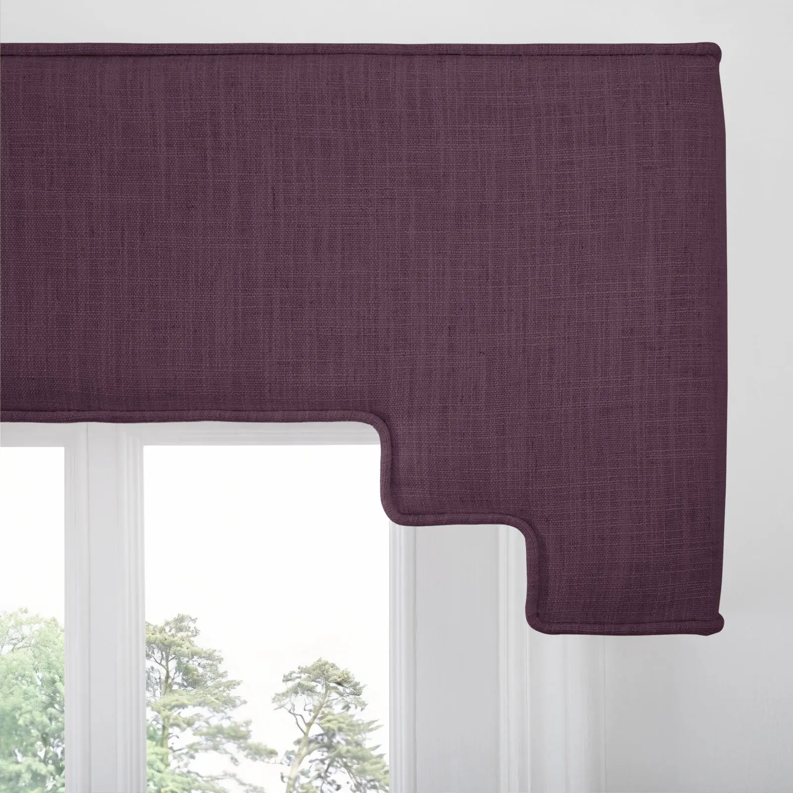 Liz Linen Decorative Stepped Cornice - Image 116