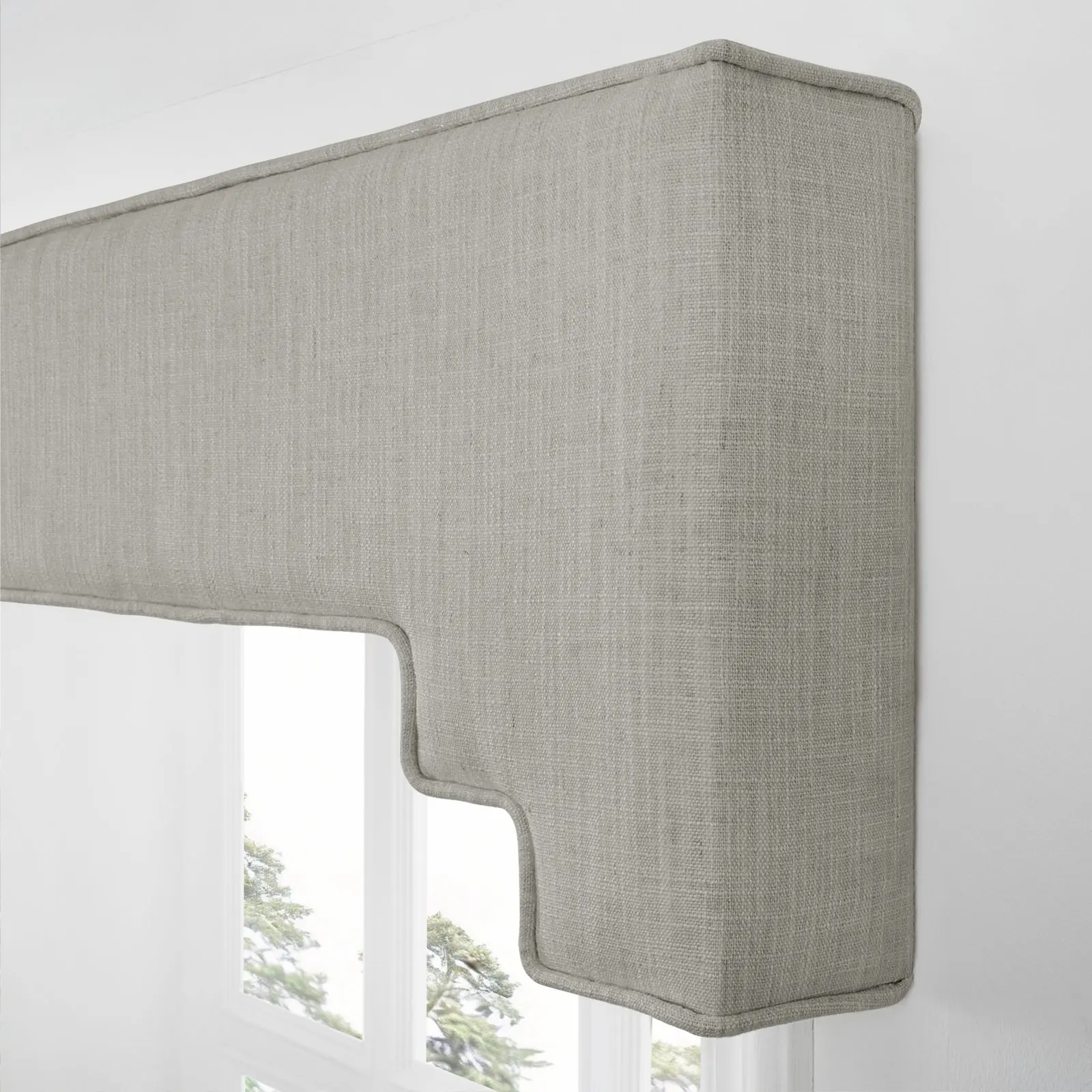 Liz Linen Decorative Stepped Cornice - Image 119