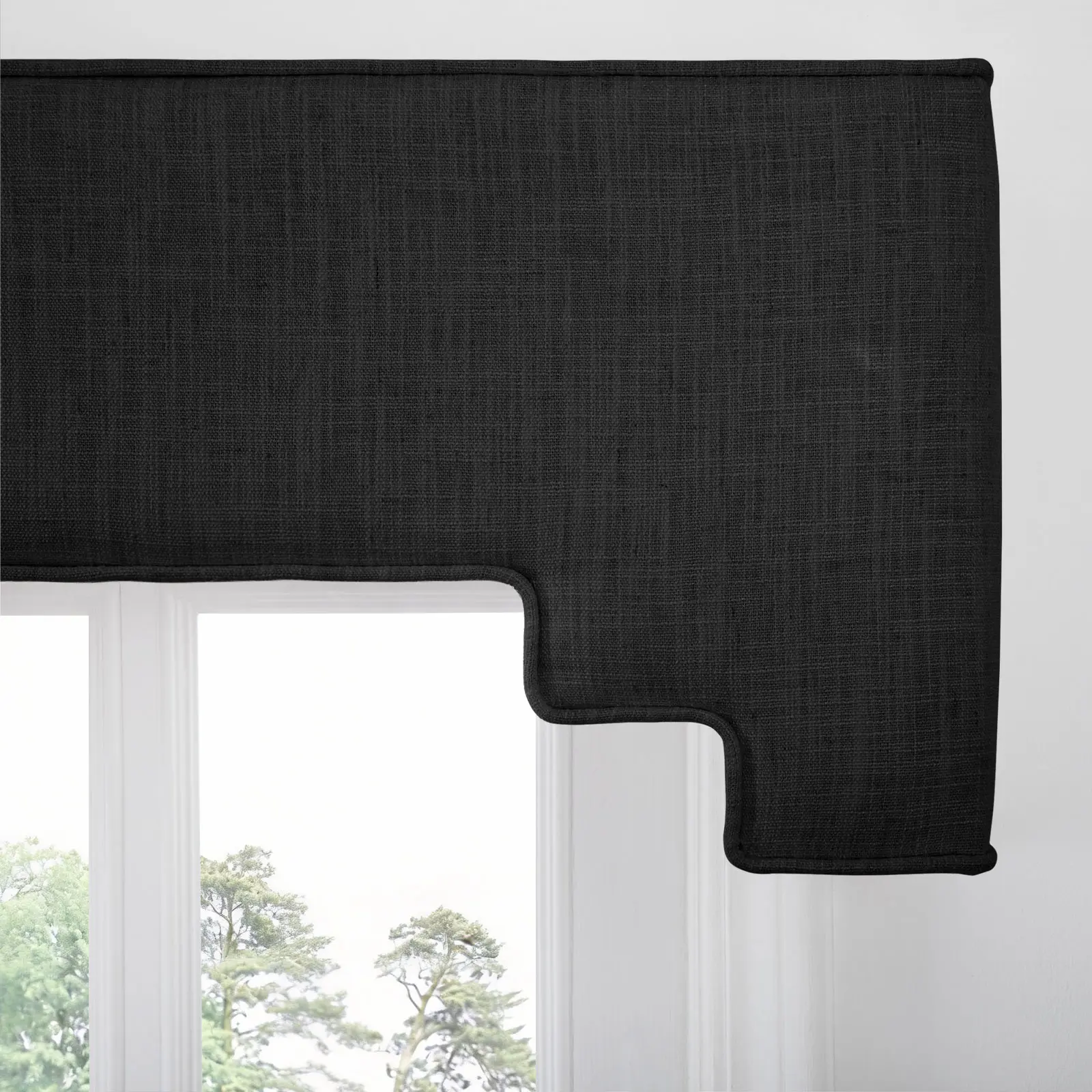 Liz Linen Decorative Stepped Cornice - Image 12